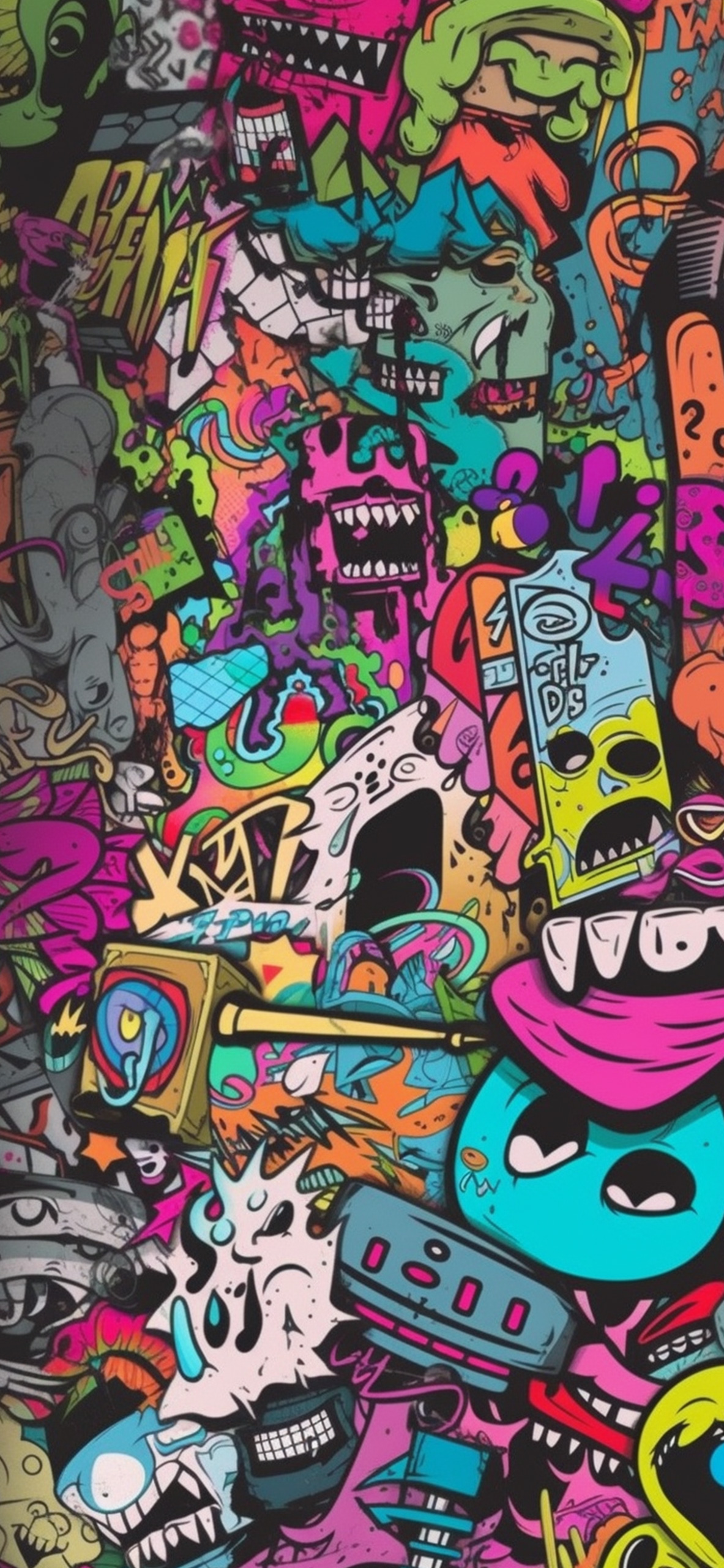 Trippy Graffiti Art Wallpaper