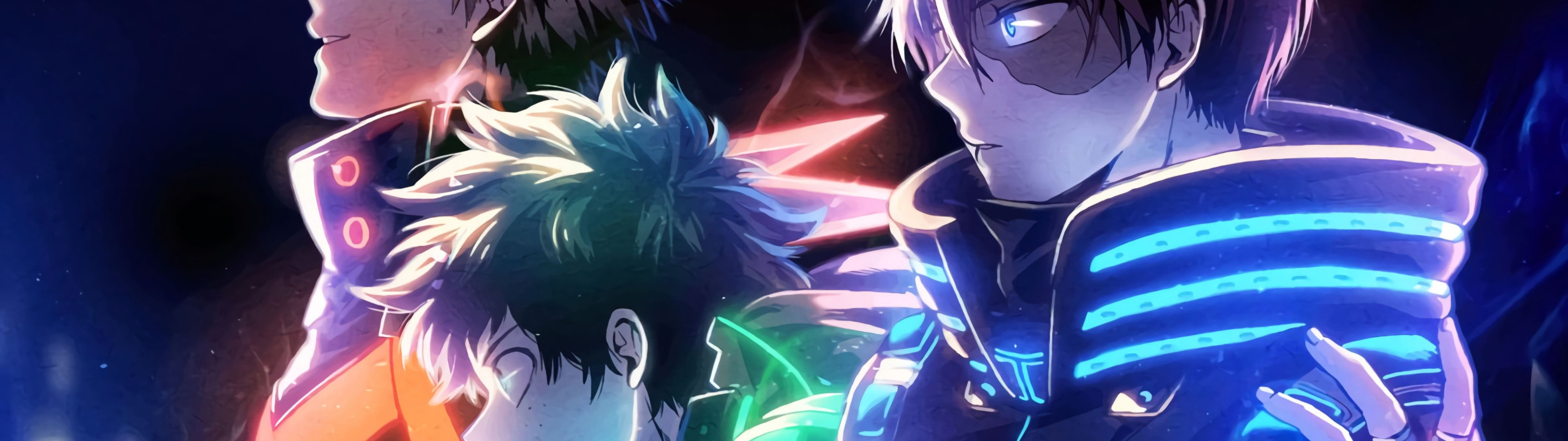 My Hero Academia Wallpaper 4K, Neon, Katsuki Bakugo