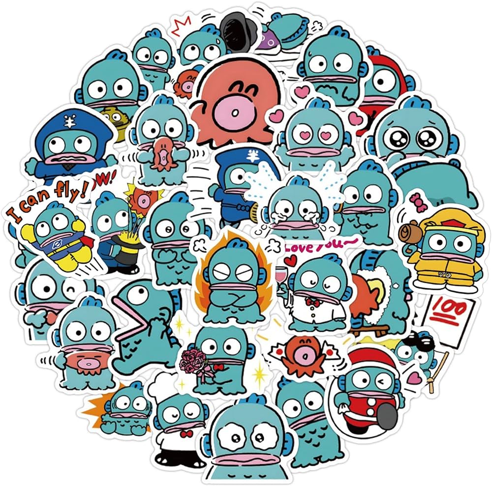 Hangyodon Stickers for Water Bottles