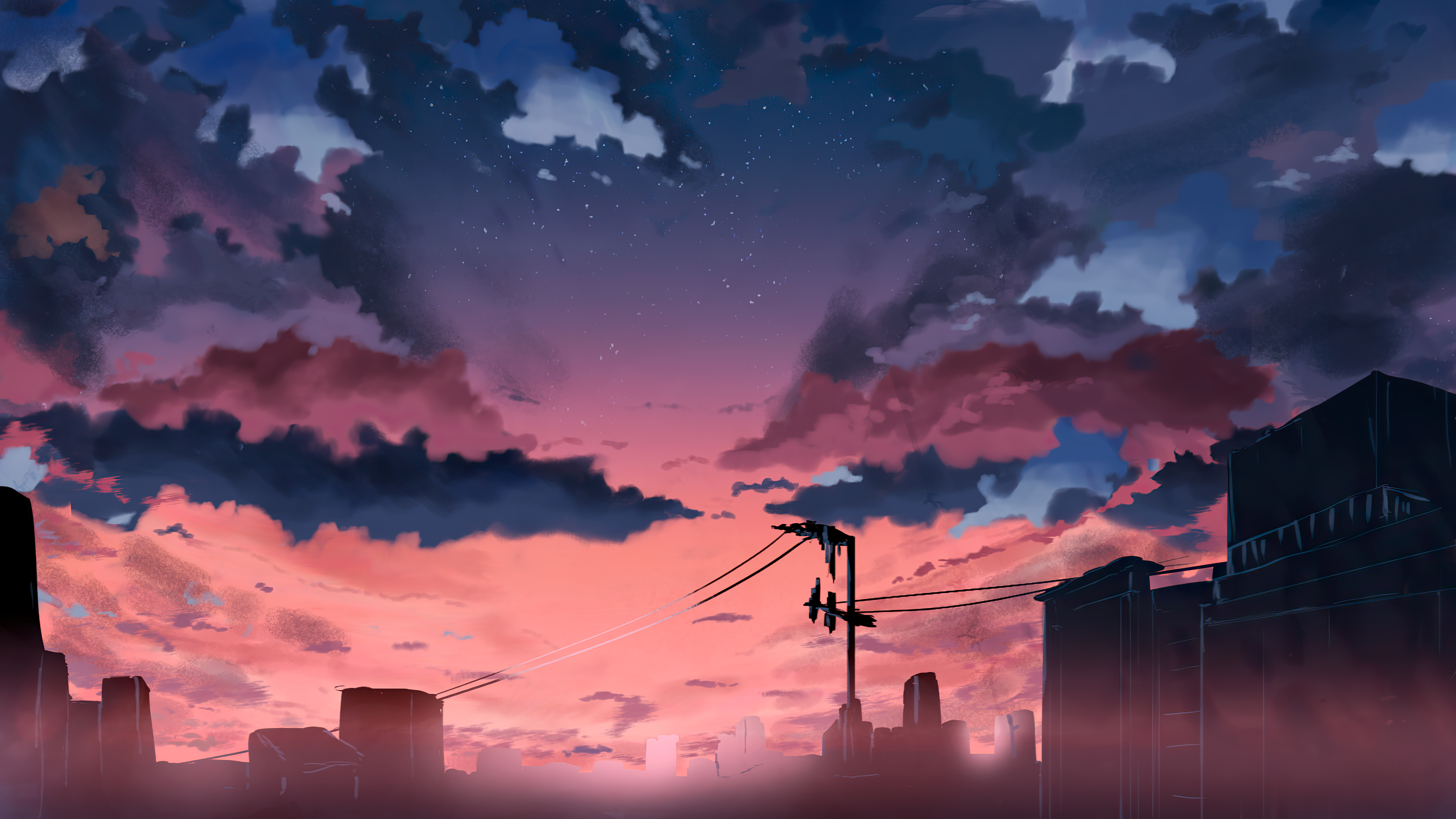 desktop wallpaper: Anime, Sunset, Sky