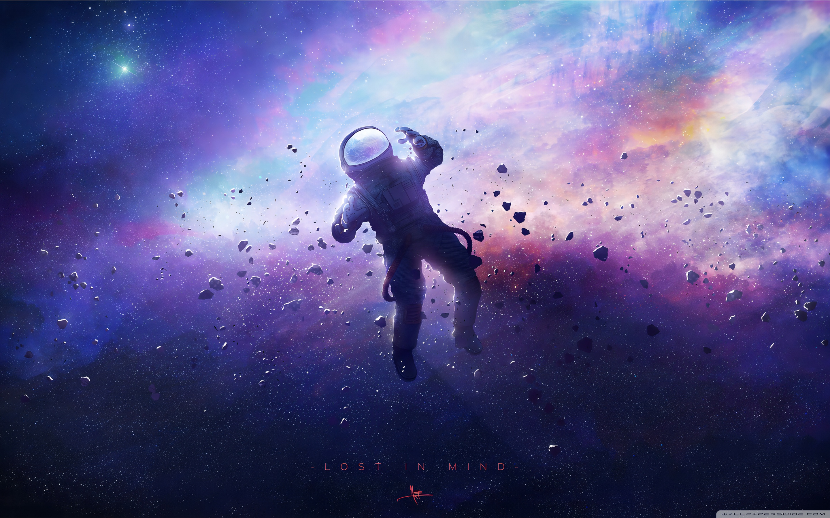 Space Aesthetic 4K UHD Wallpaper for UltraHD Desktop and TV, Widescreen and UltraWide Display, Smartphone and Tablet Devices