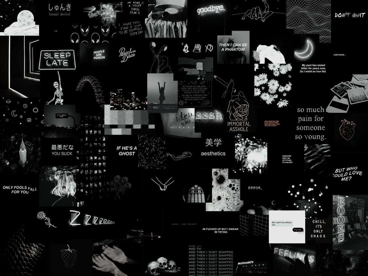 Aesthetic Black Background