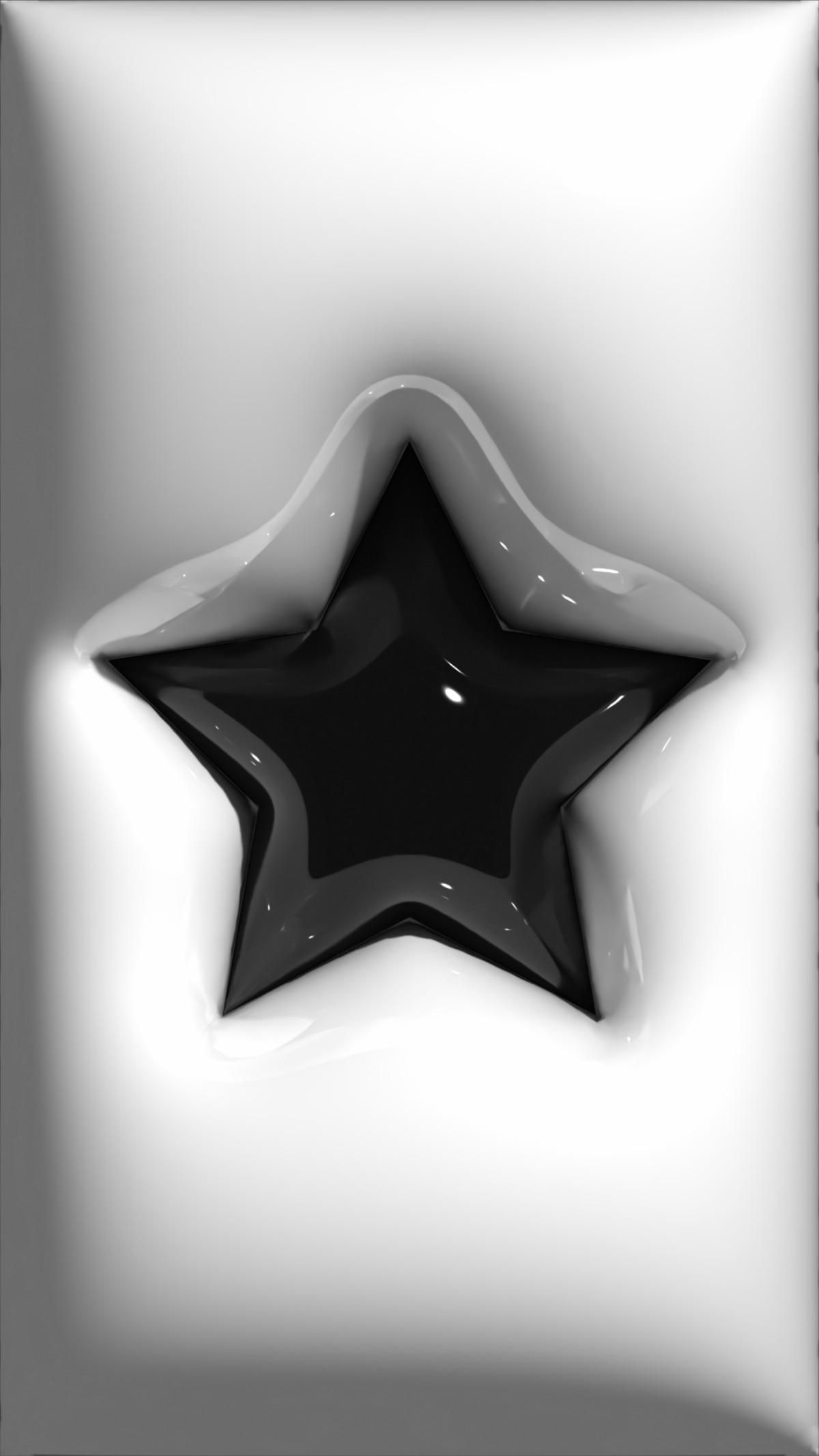Wallpeper 3D Star Black. iPhone