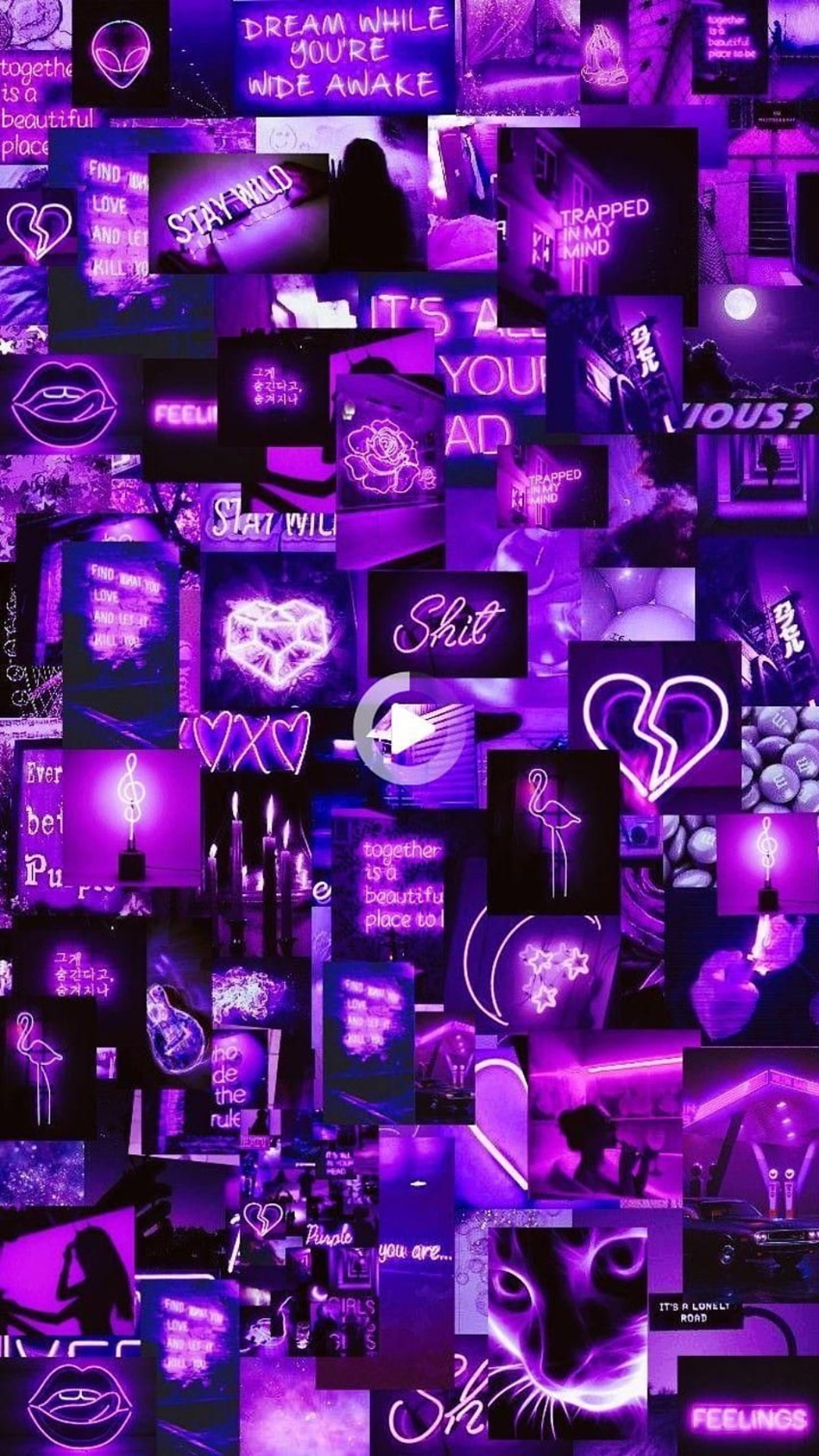 Neon Purple Aesthetic Wallpaper