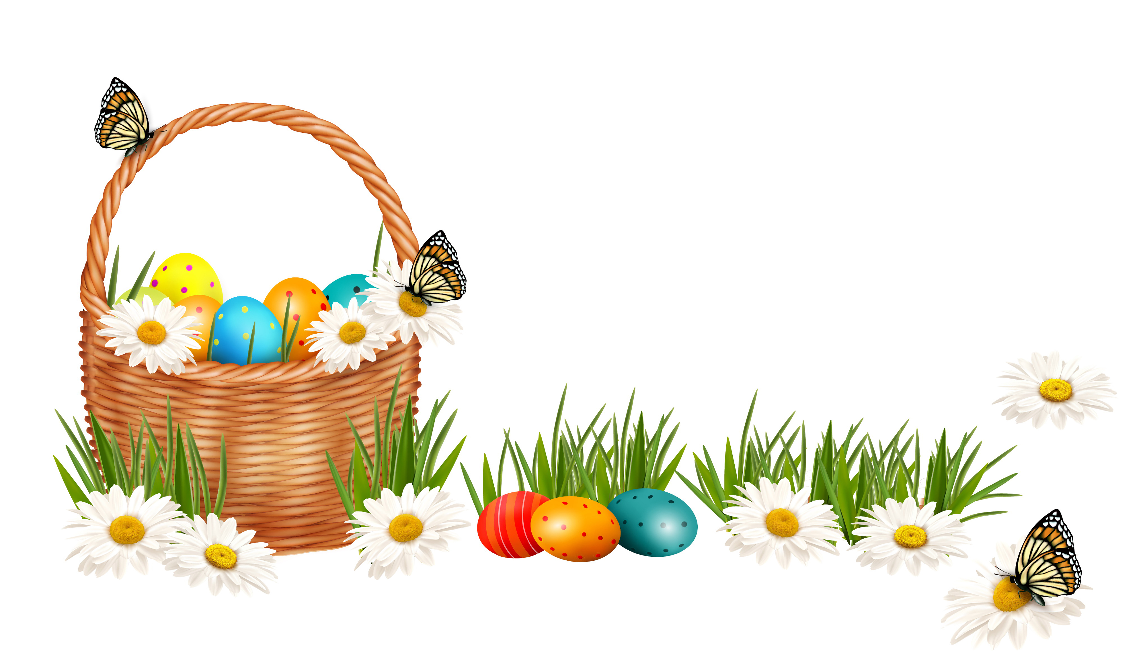 Wallpaper Easter Butterflies egg