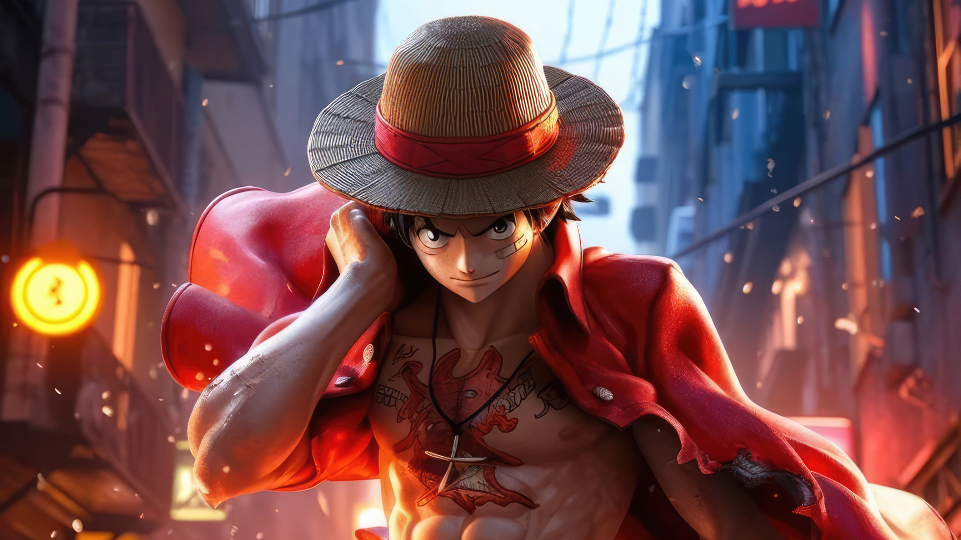One Piece Monkey D Luffy 4k Laptop