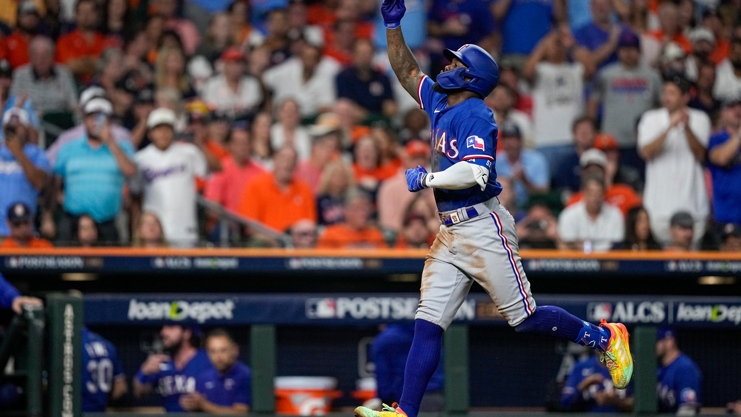 record ALCS show as Rangers