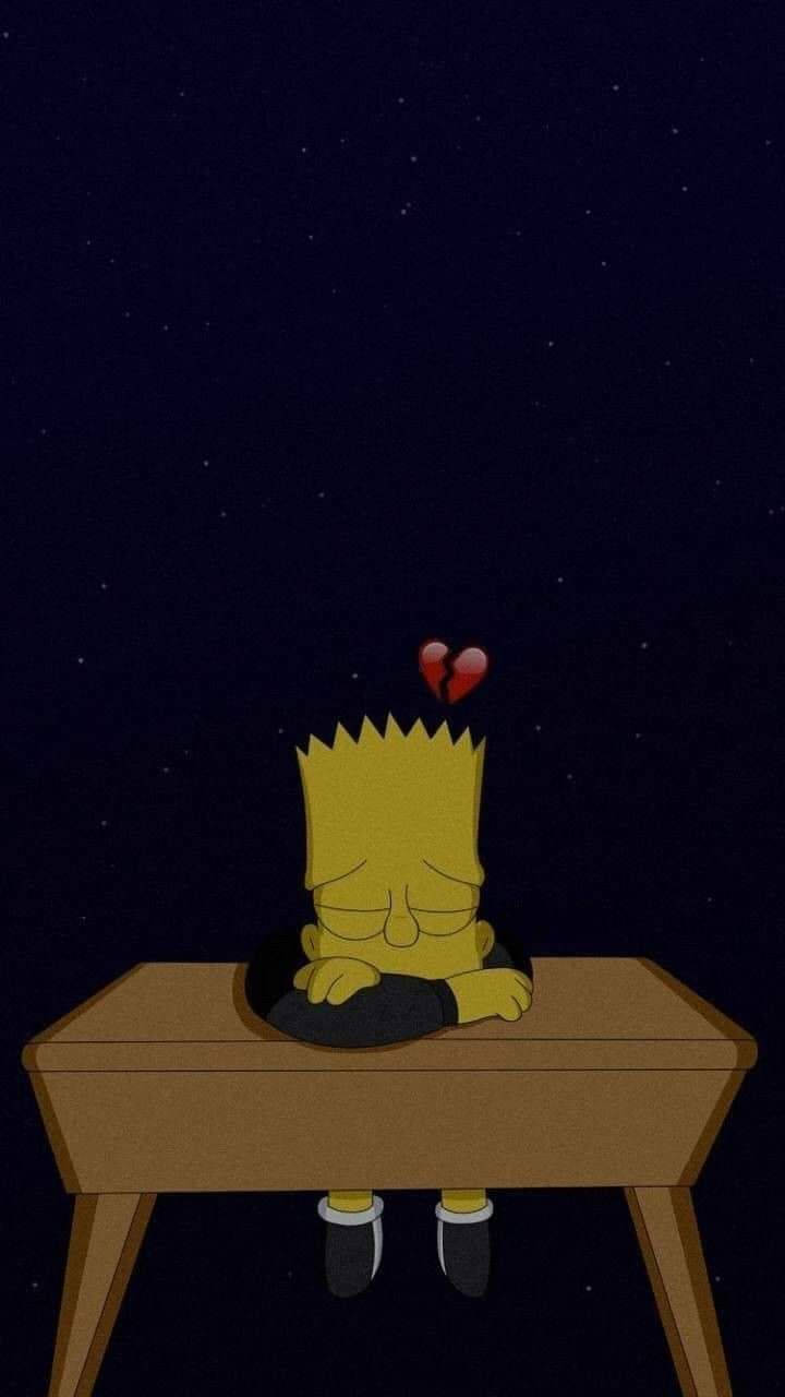 Bart Simpson Sad Boy Wallpaper