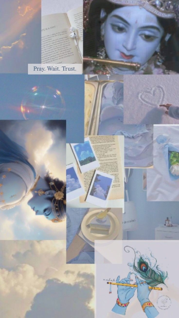 Krishna Aesthetic wallpaper. Peace