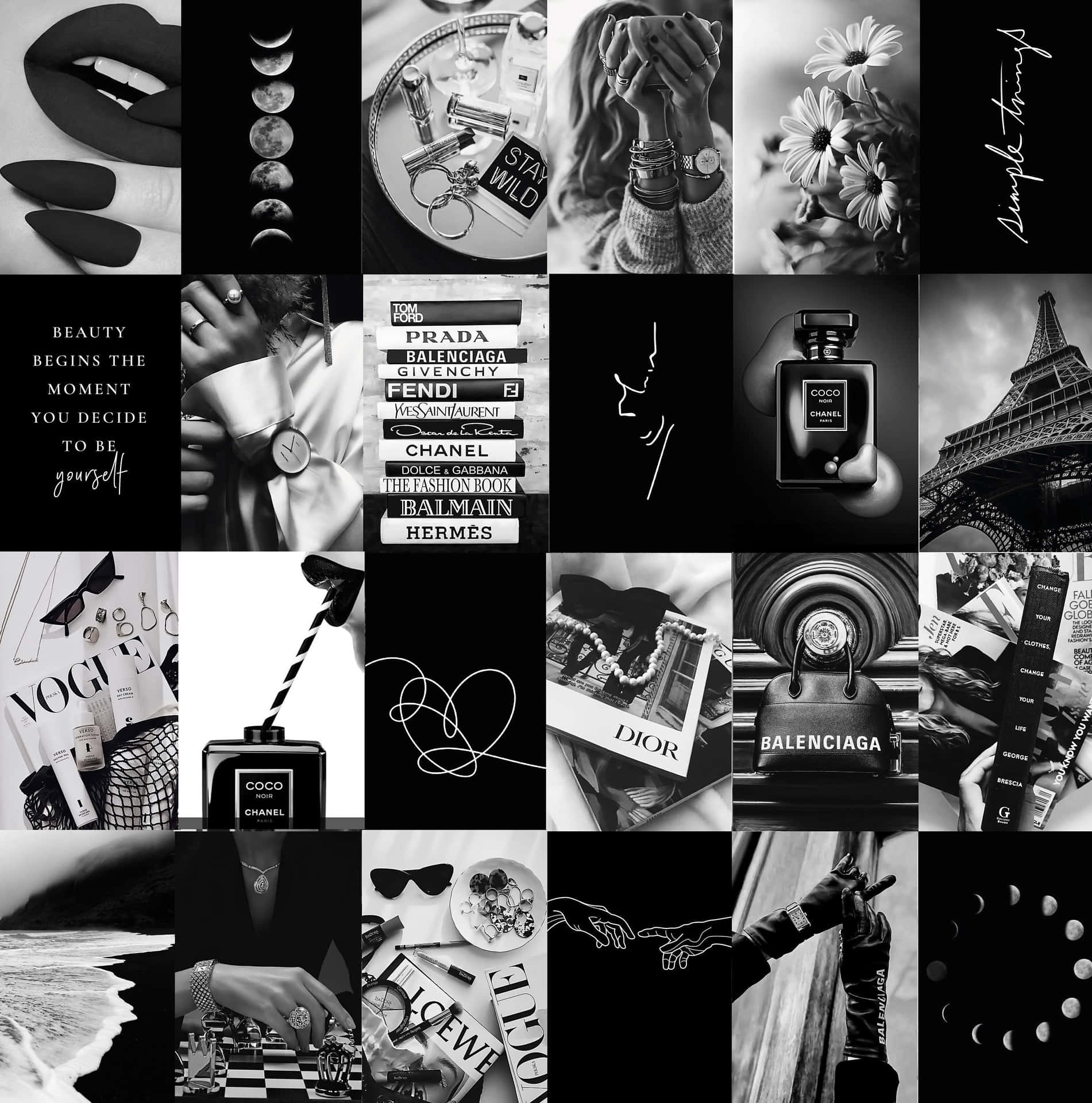 Contrast of Aesthetic Black and White