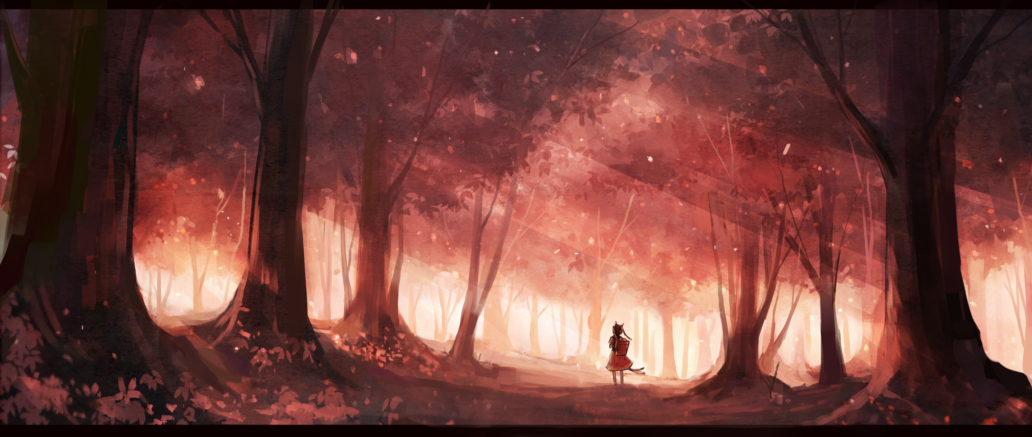 Anime Forest HD Wallpaper