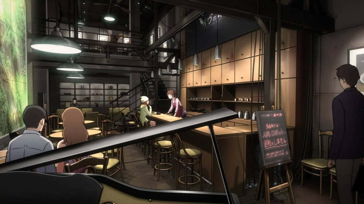 Cafe Anime Wallpaper
