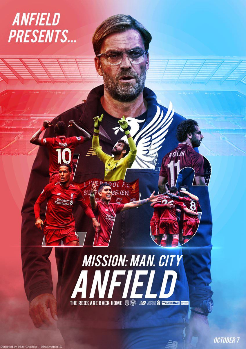 Liverpool vs Manchester City poster