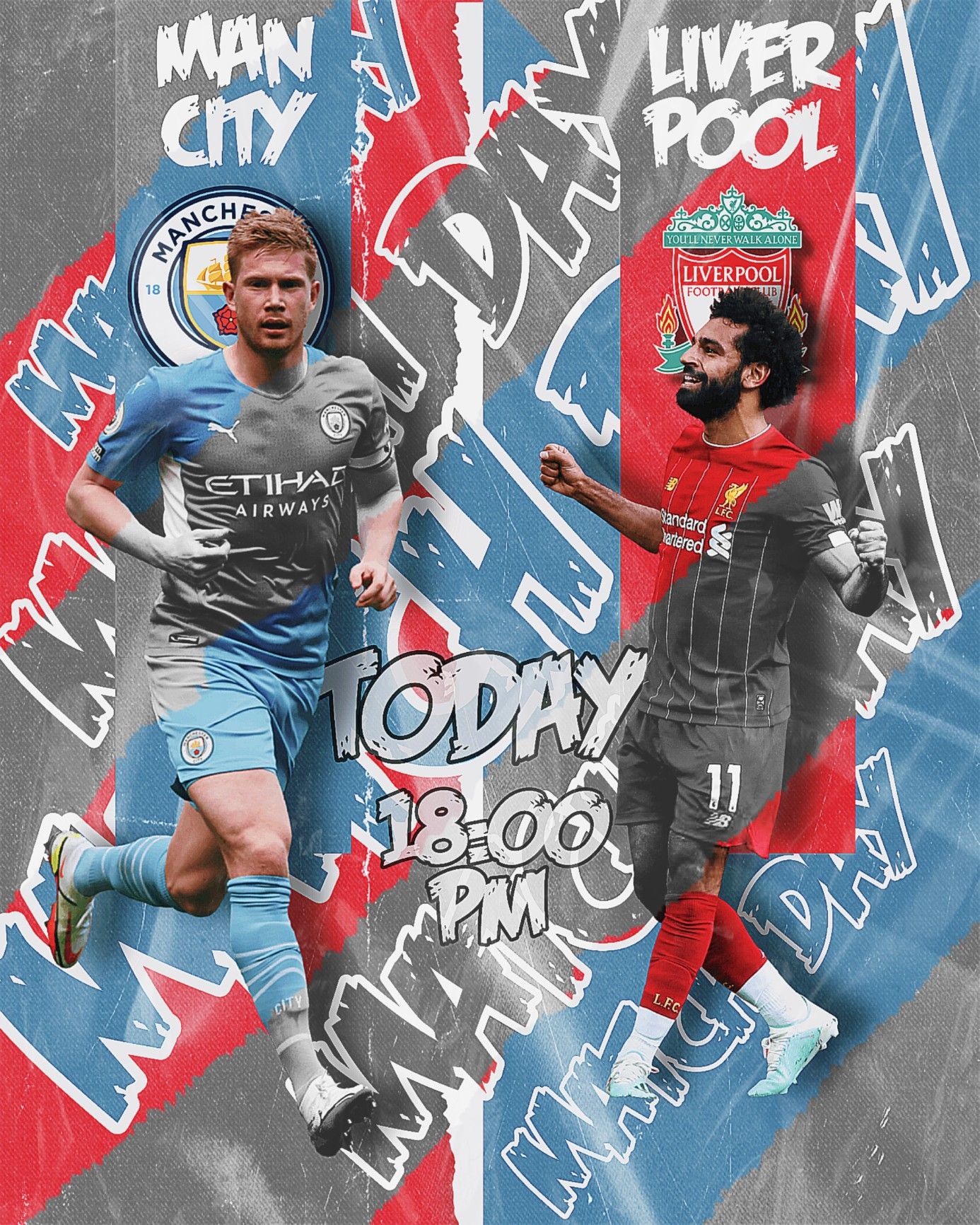Man city Vs Liverpool. Football design