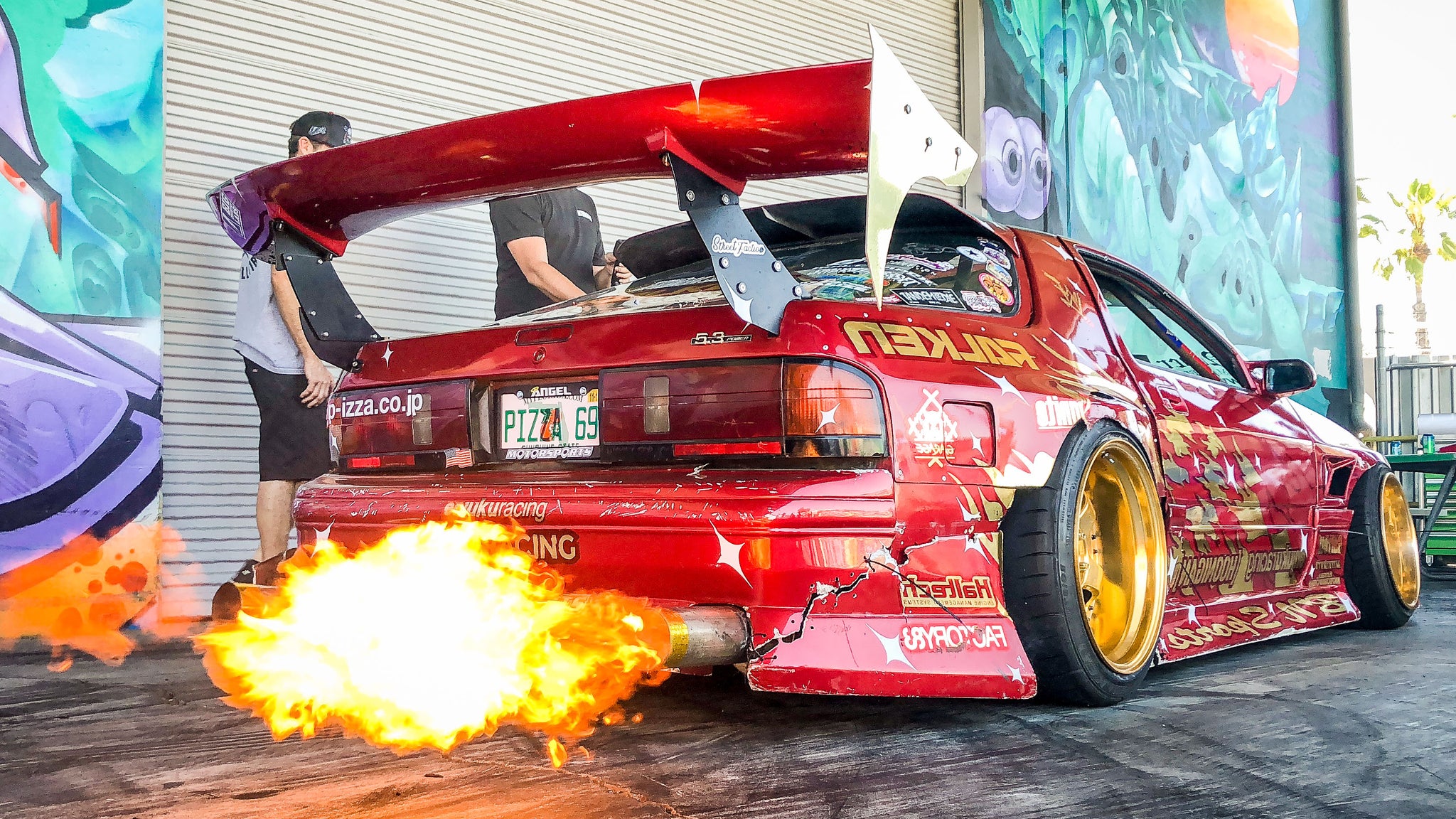 Fire Breathing Rotary Powered Mazda RX7
