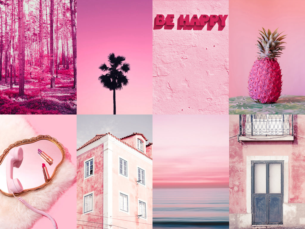 Piece Hot Pink Wall Boujee Aesthetic