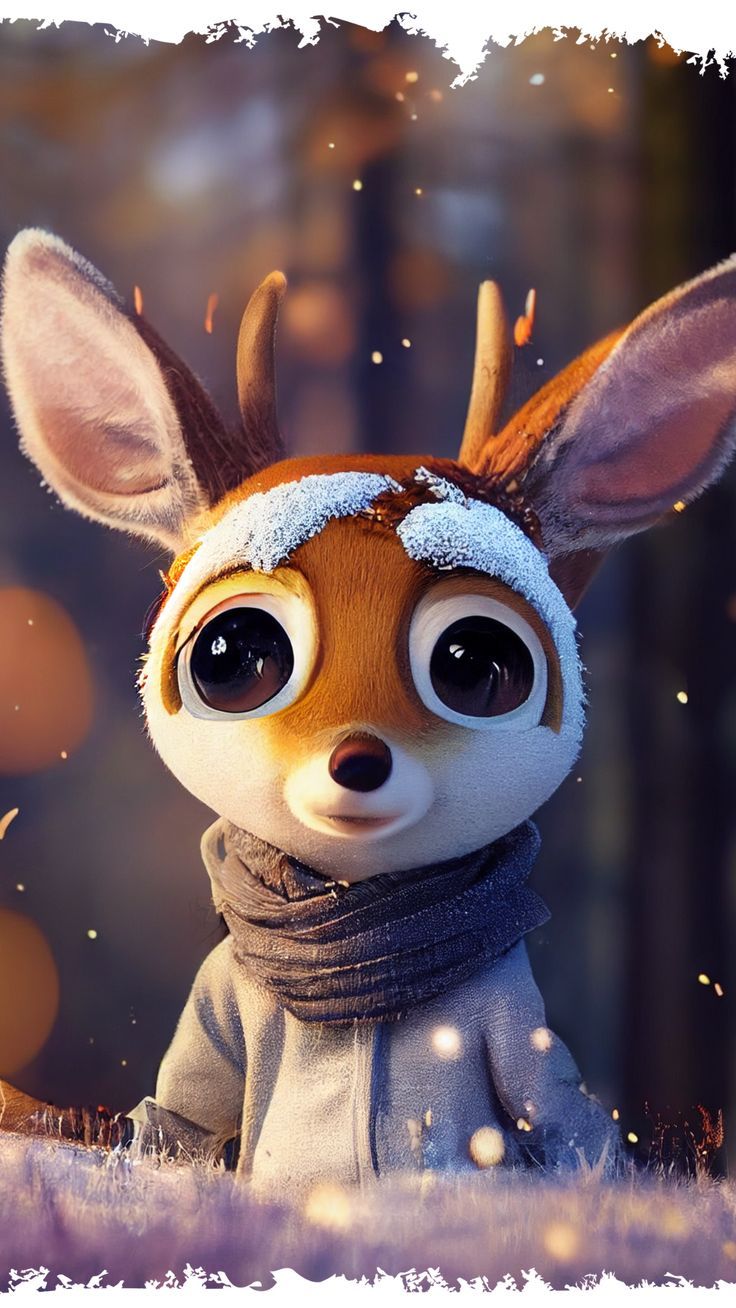 Winter Animal Phone Wallpaper HD Cozy