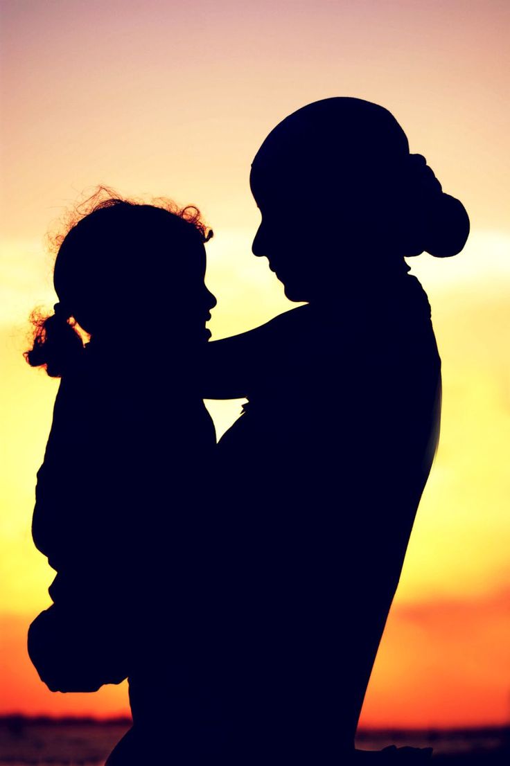 Mother and child, Shadow photography
