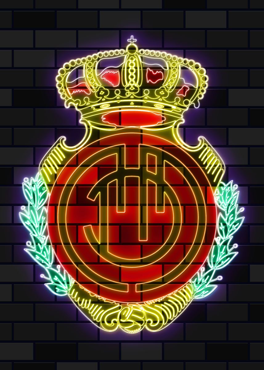 RCD Mallorca neon sign' Poster, picture