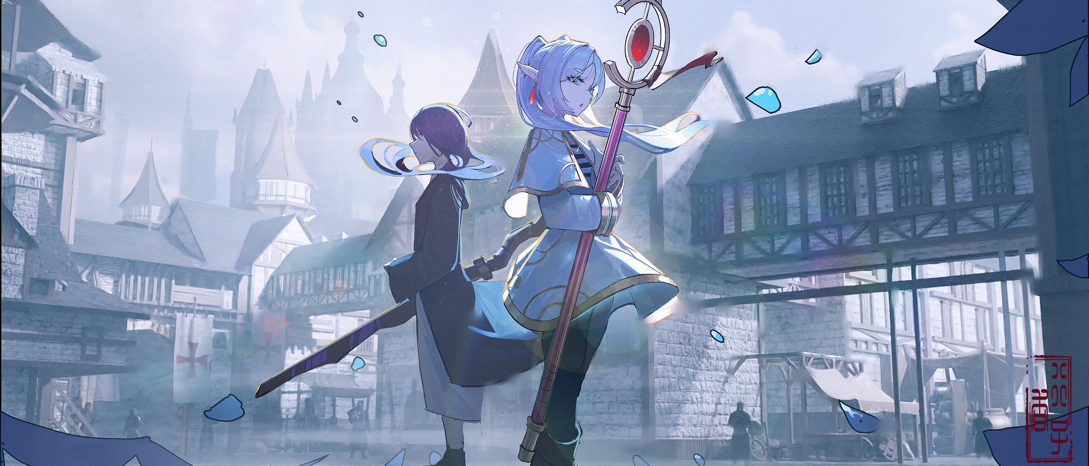 Download Fern (Frieren: Beyond Journey's End) Frieren (Frieren: Beyond Journey's End) Anime Frieren: Beyond Journey's End HD Wallpaper by 千早Tihaya