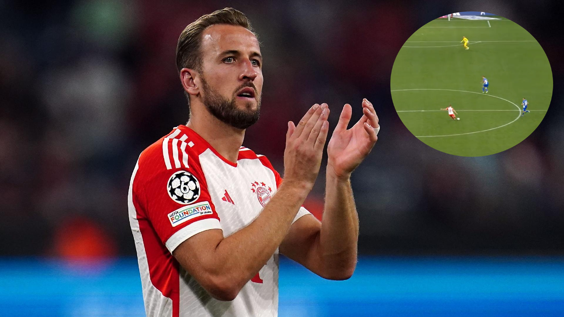 Harry Kane scores goal from own half as