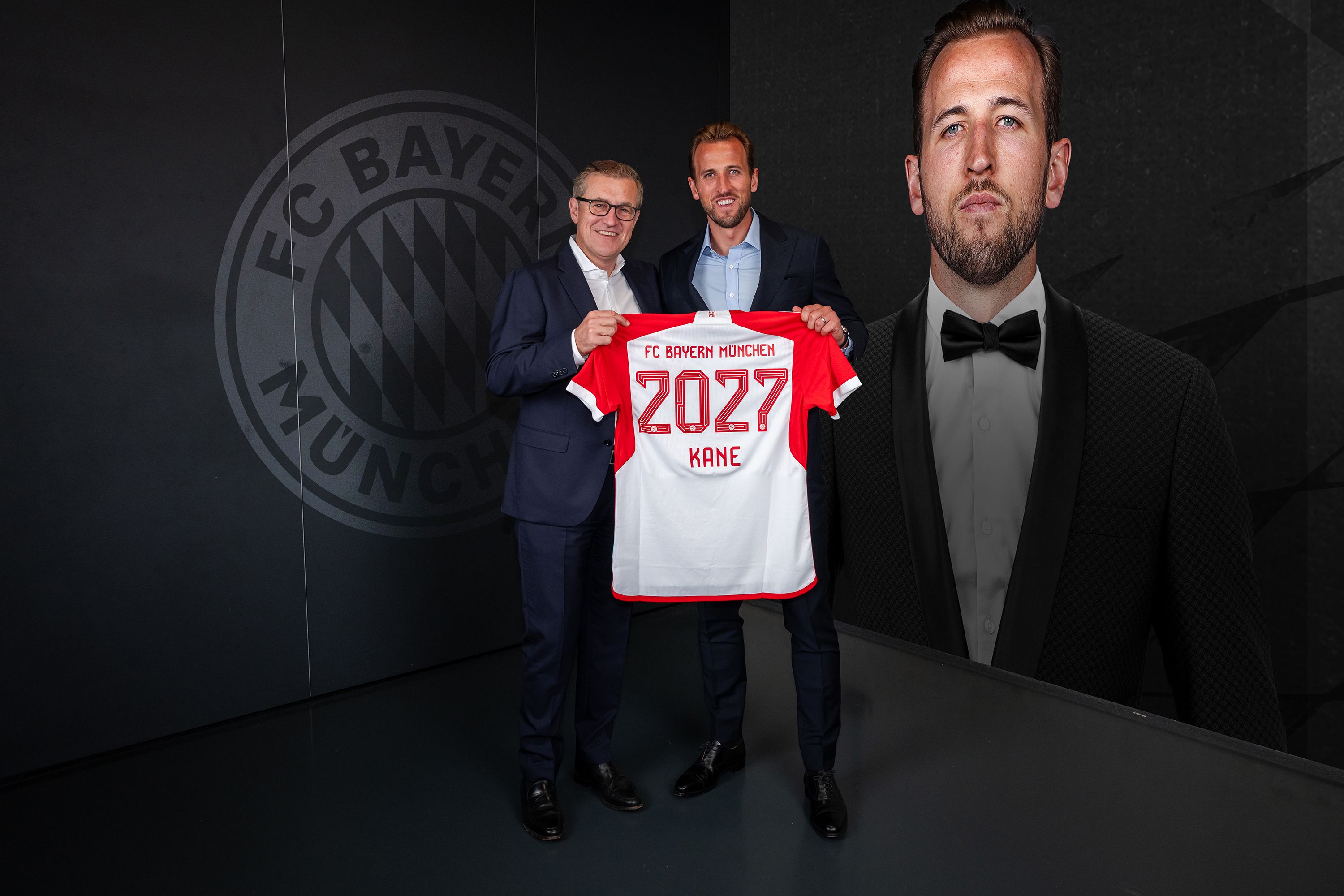 Harry Kane signs for Bayern Munich
