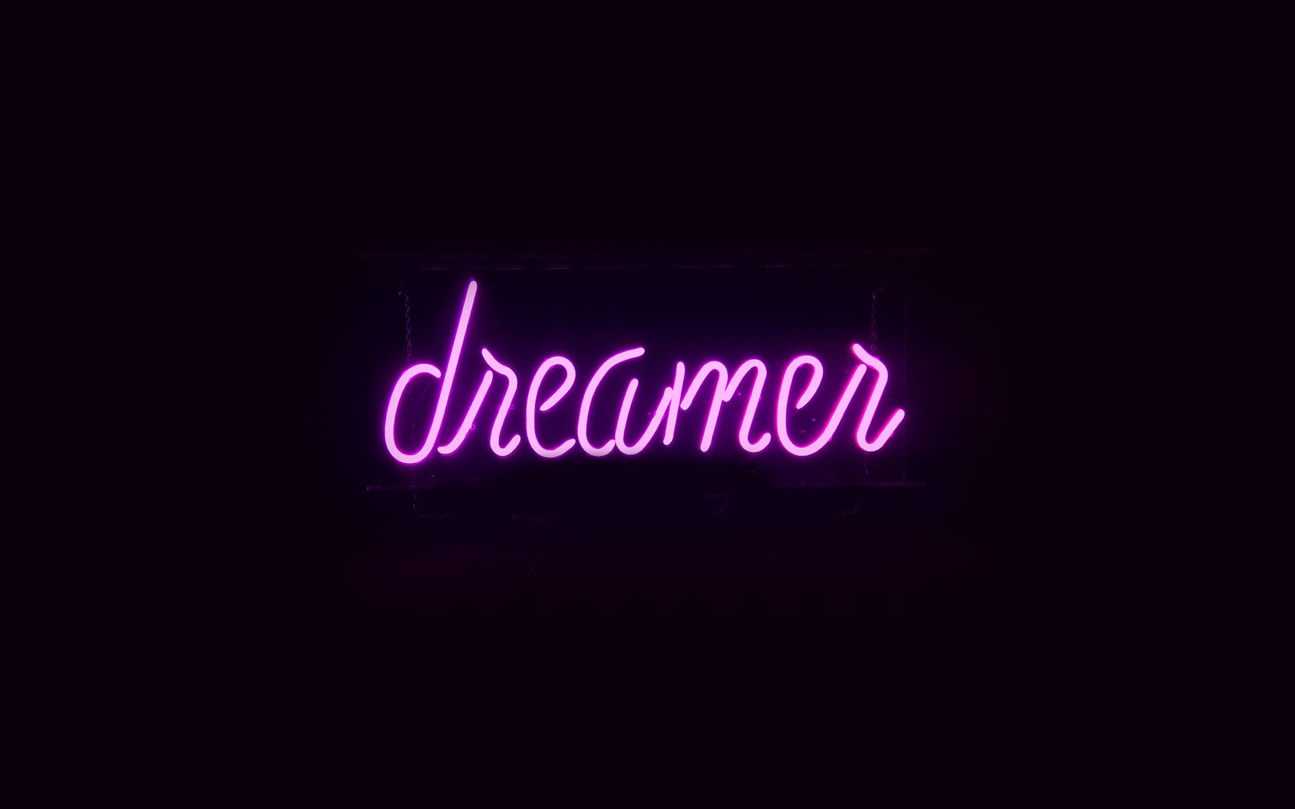 Dreamers Neon Sign Dark