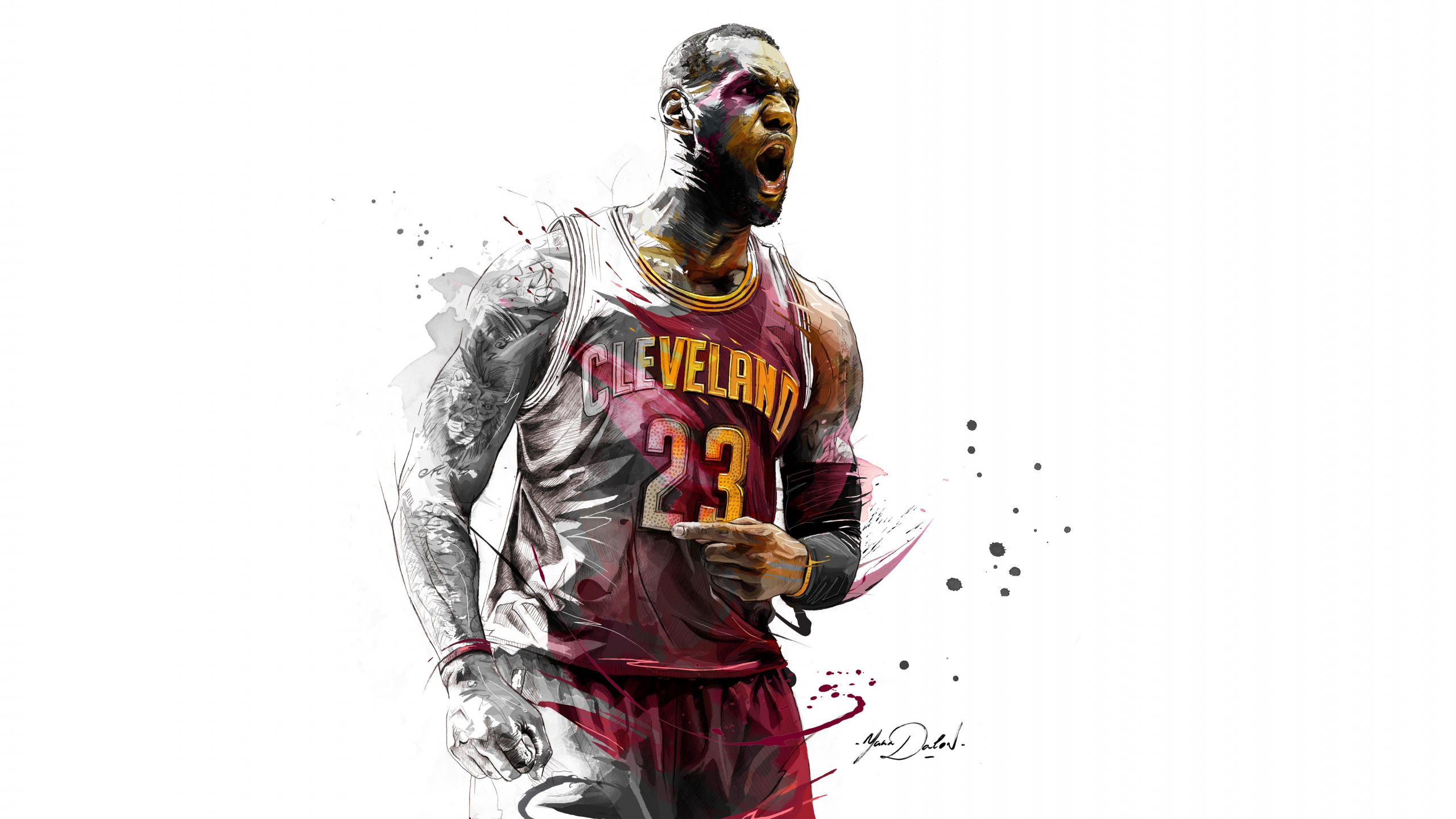 Download wallpaper 2560x1440 lebron