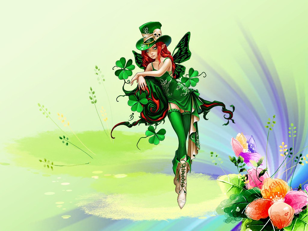 St Patricks Day Girl Desktop HD