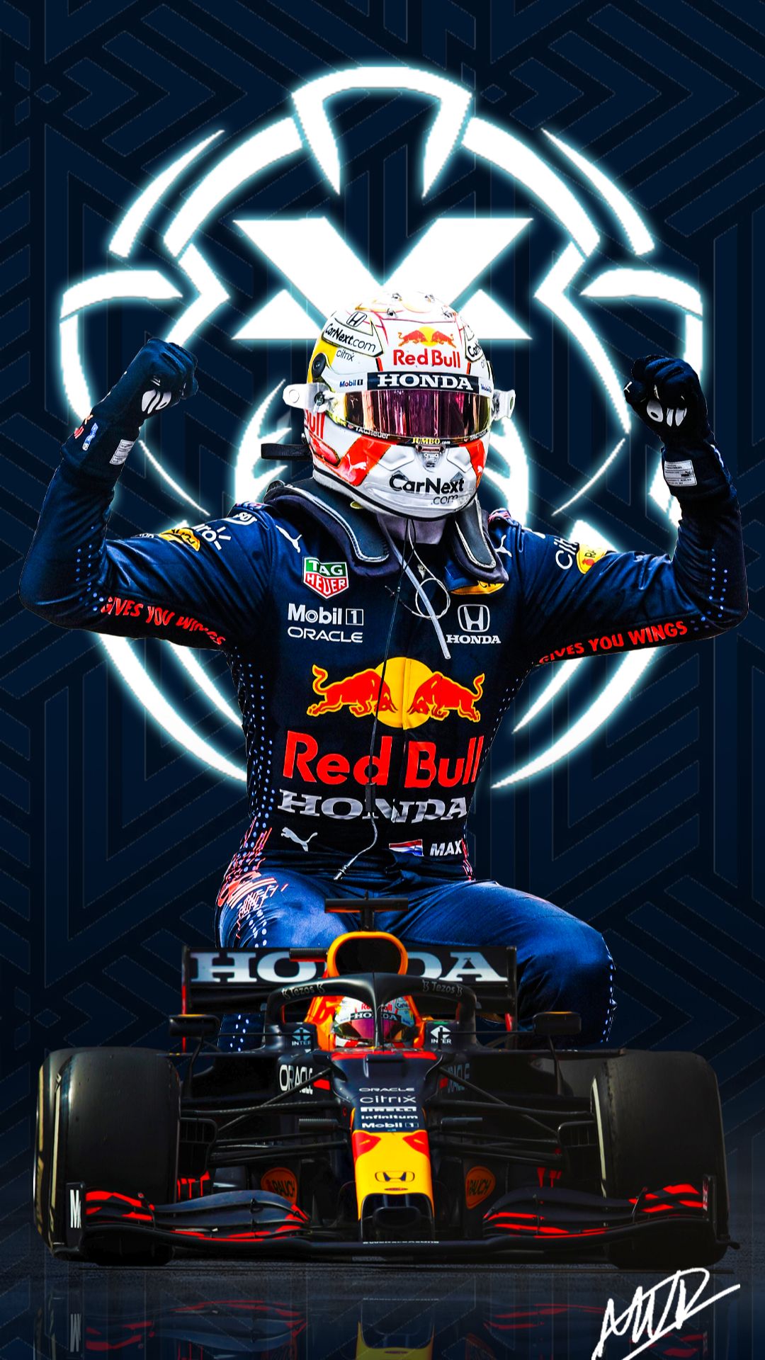 Max Verstappen Phone Wallpaper