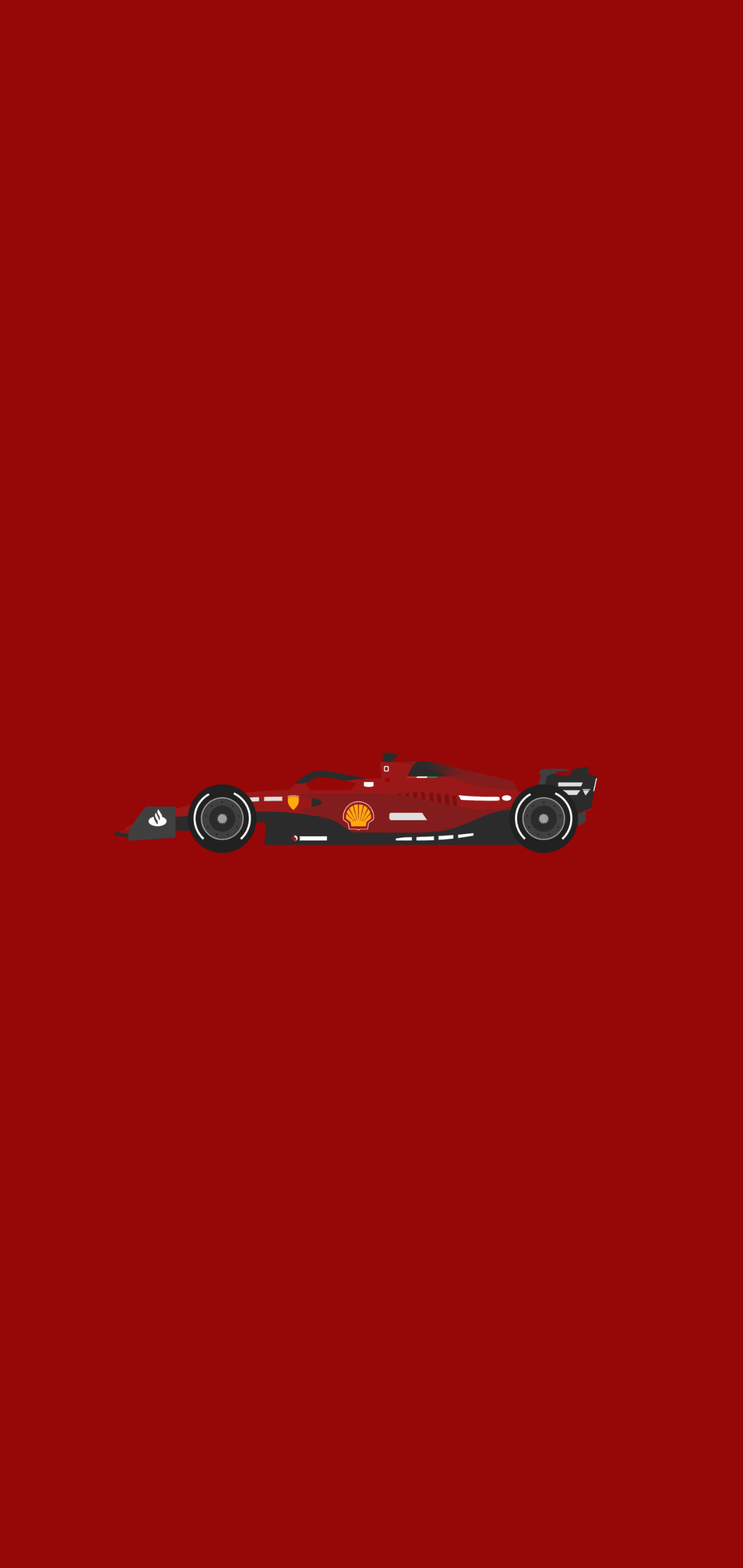Ferrari F1 75 Minimalist Wallpaper, R