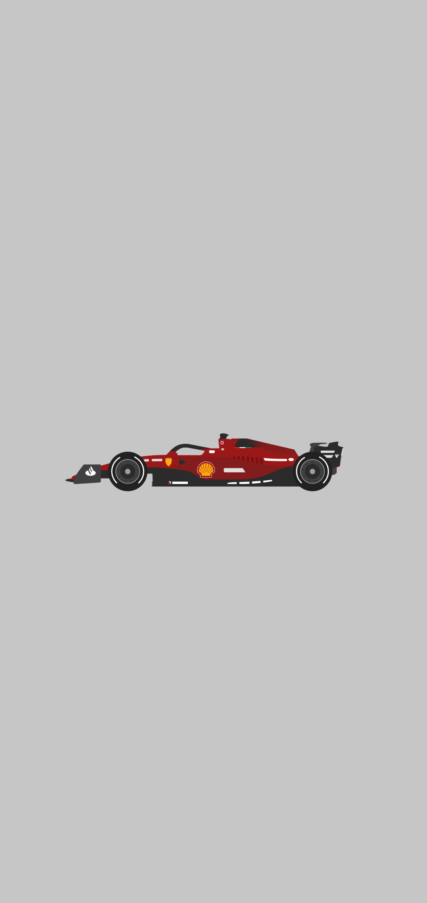 Ferrari F1 75 Minimalist Wallpaper