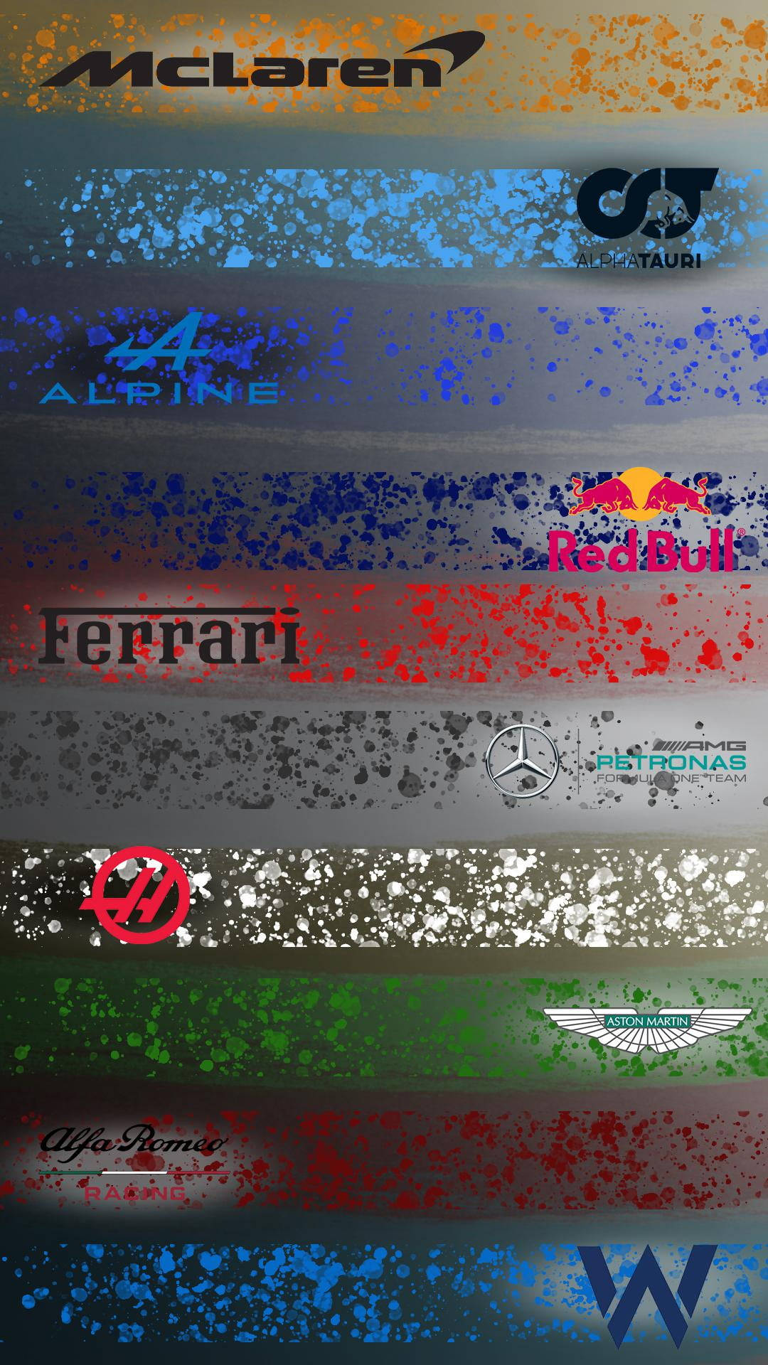 F1 Racing Teams iPhone Wallpaper