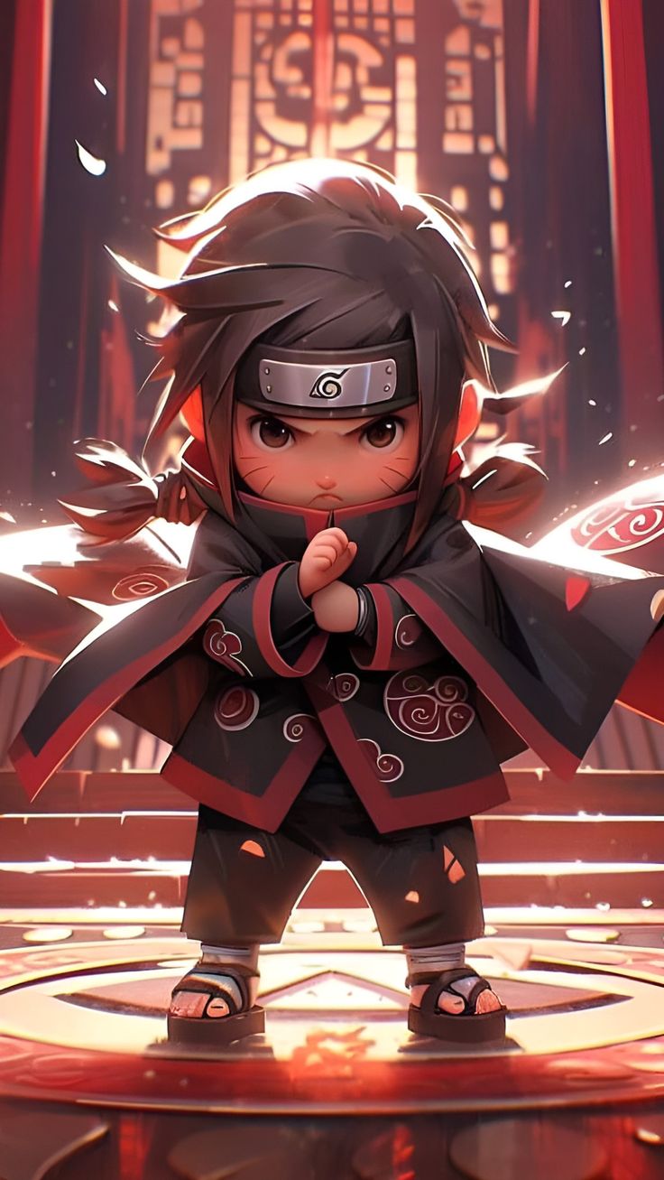 Itachi chibi. Cartoon character