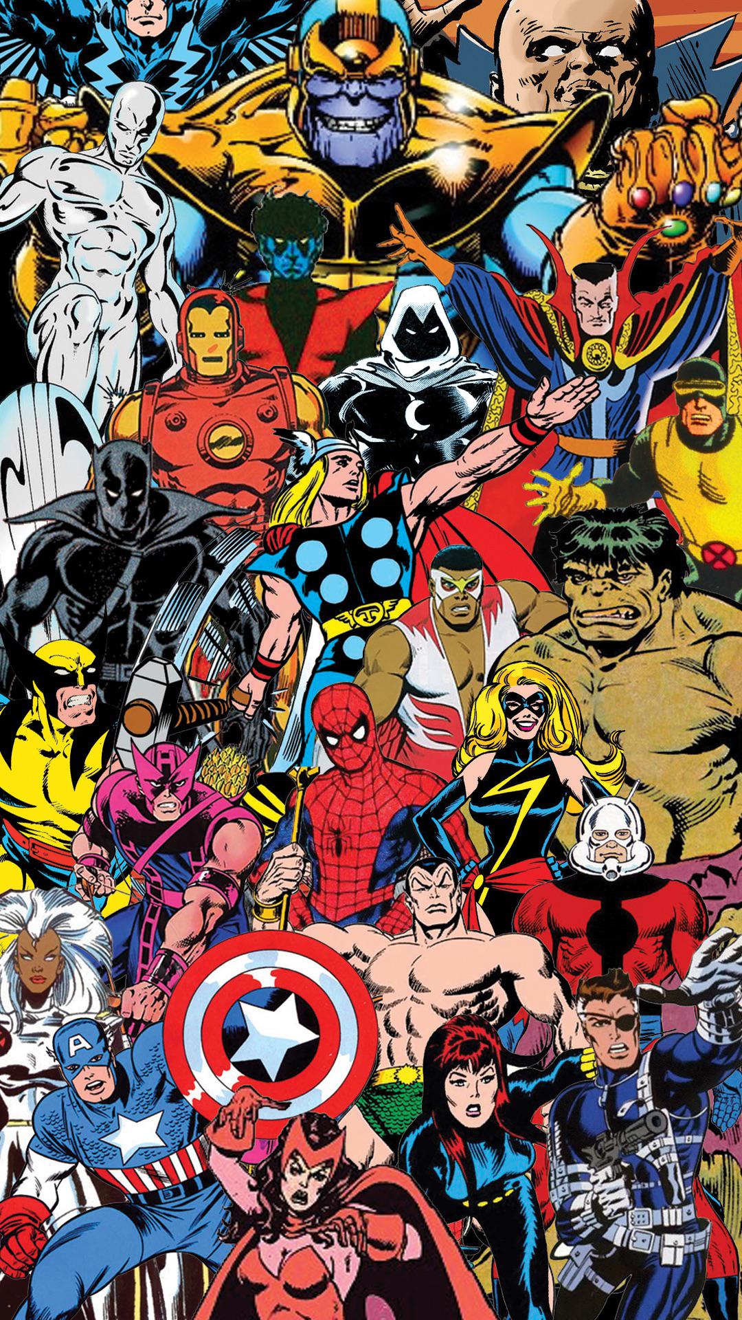 Marvel Cover Story Multi Super Heroes Wallpaper