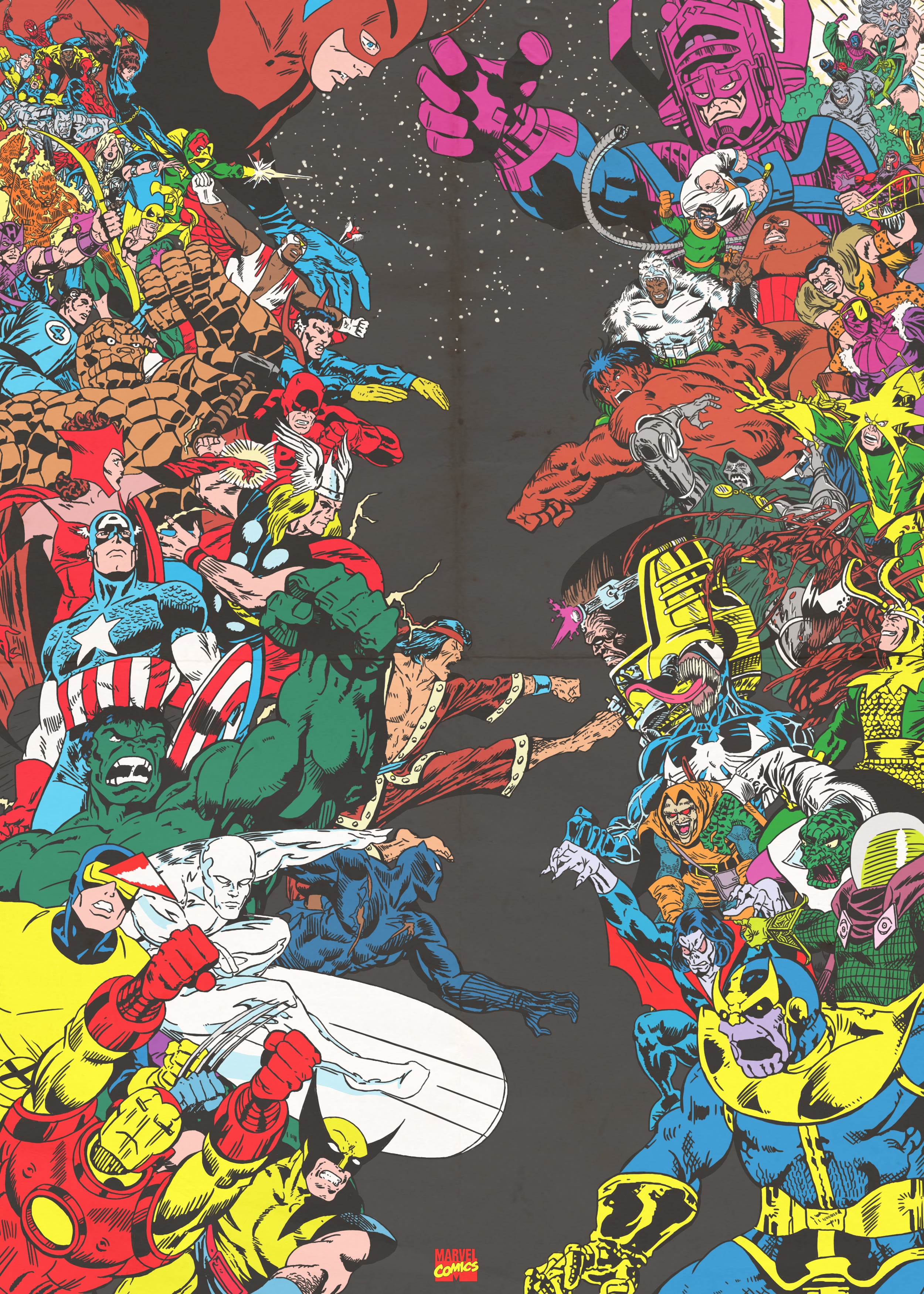 Marvel comics characters poster