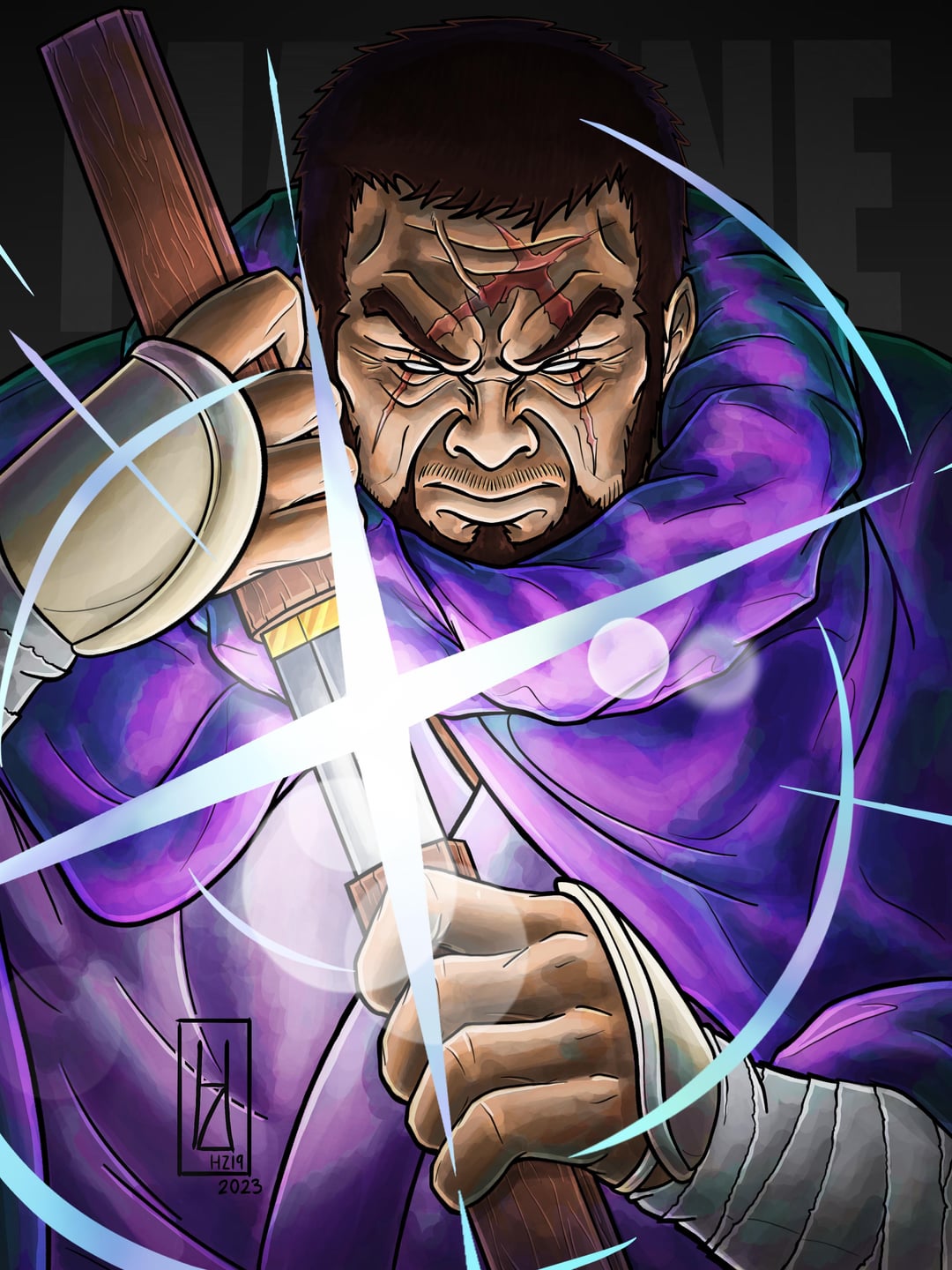 My drawing of Admiral Fujitora Issho