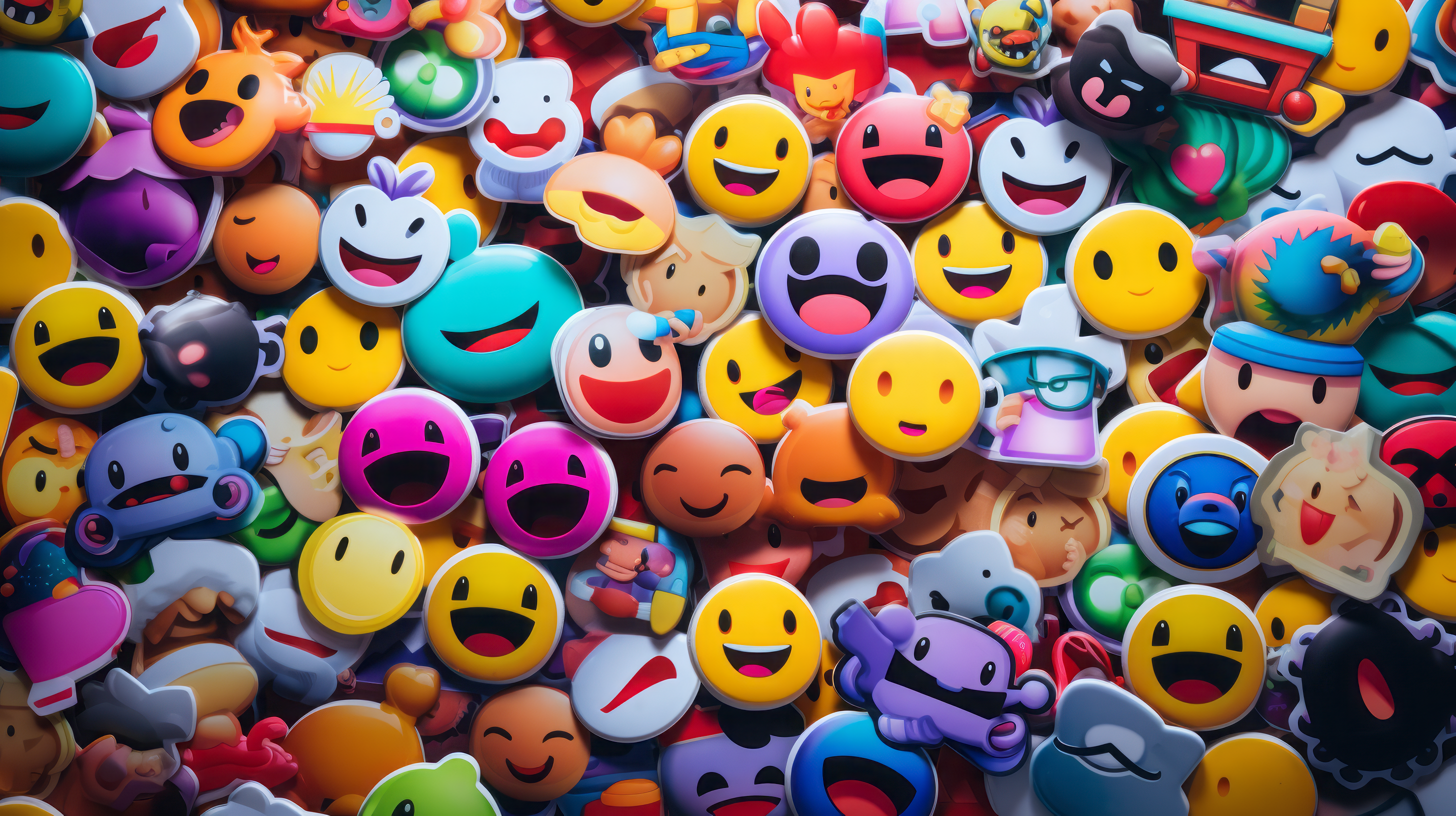 AI Generated Emoji Extravaganza HD Wallpaper