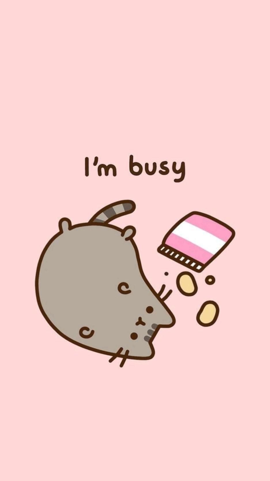 Cute Pusheen Cat Wallpaper