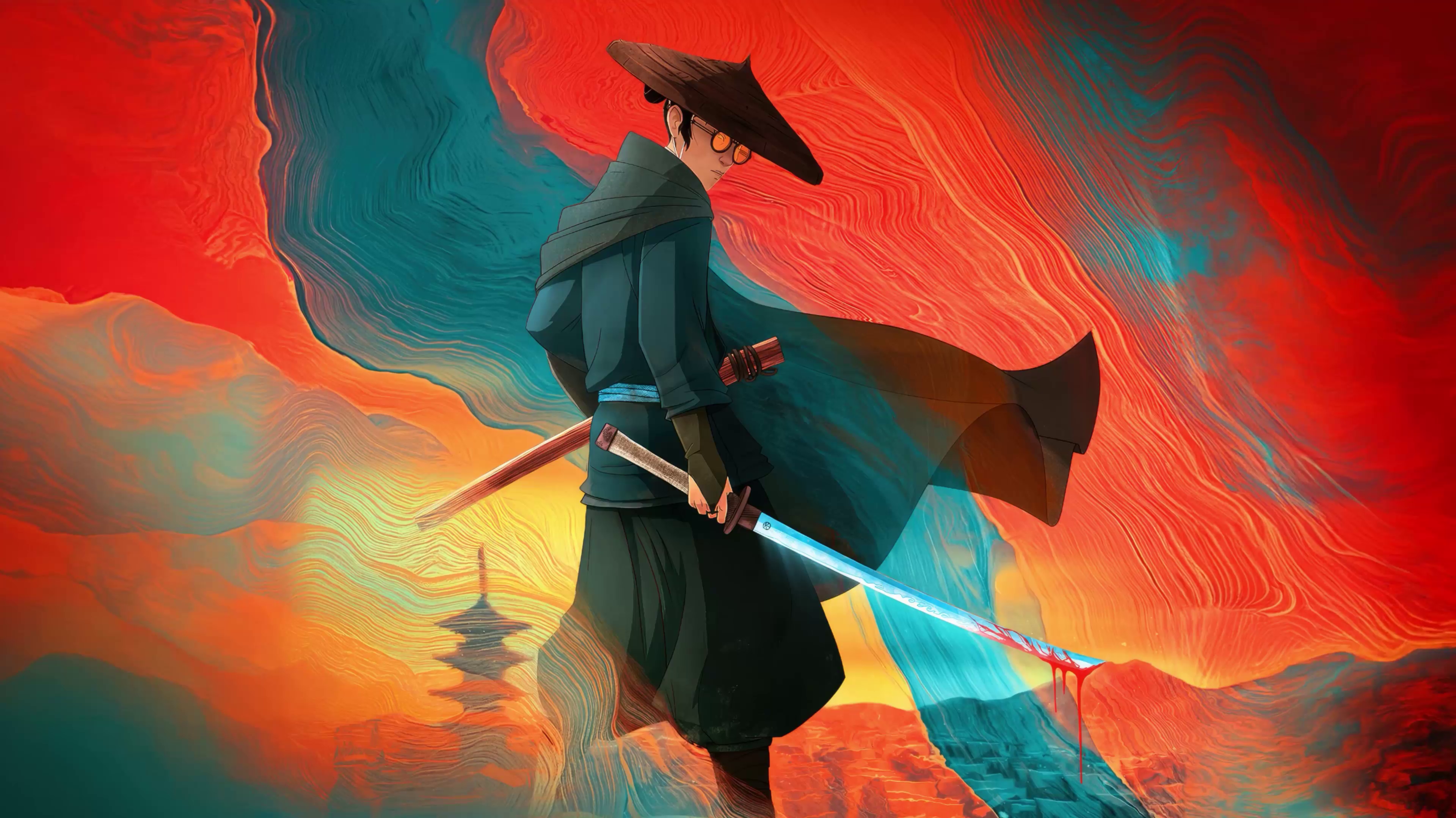 Blue Eye Samurai Mizu Colored Skies