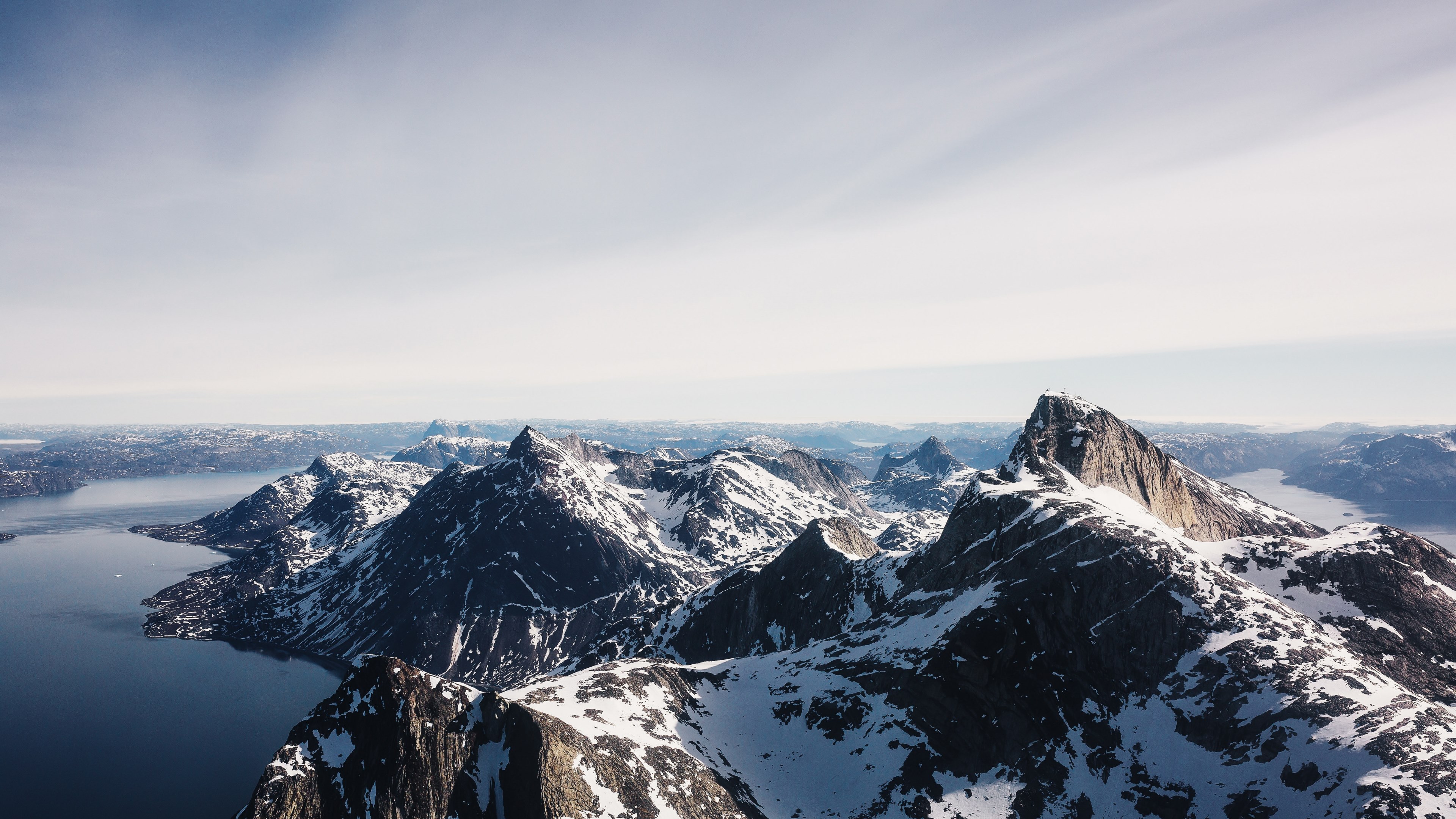 nuuk fjord greenland 4k HD Wallpaper
