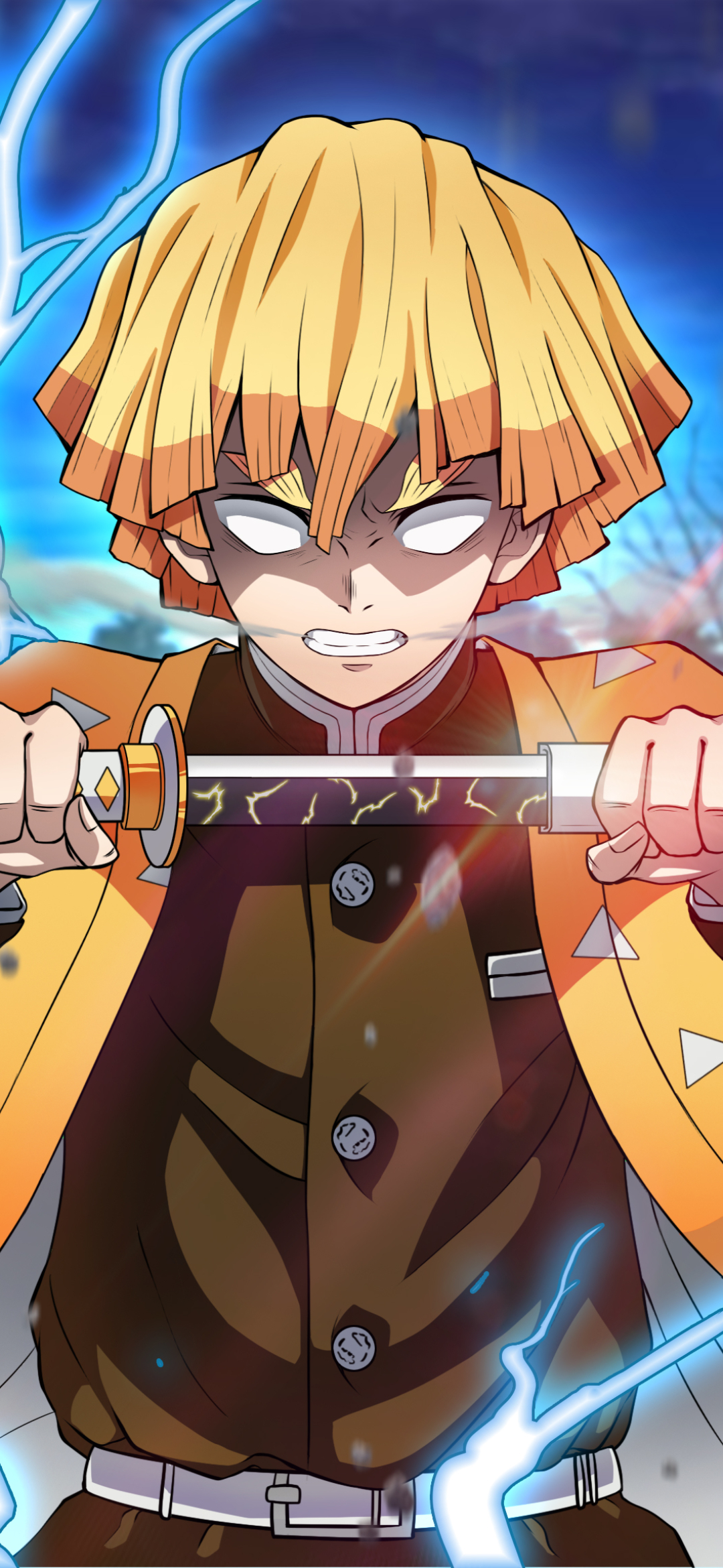 Zenitsu Agatsuma Phone Wallpaper