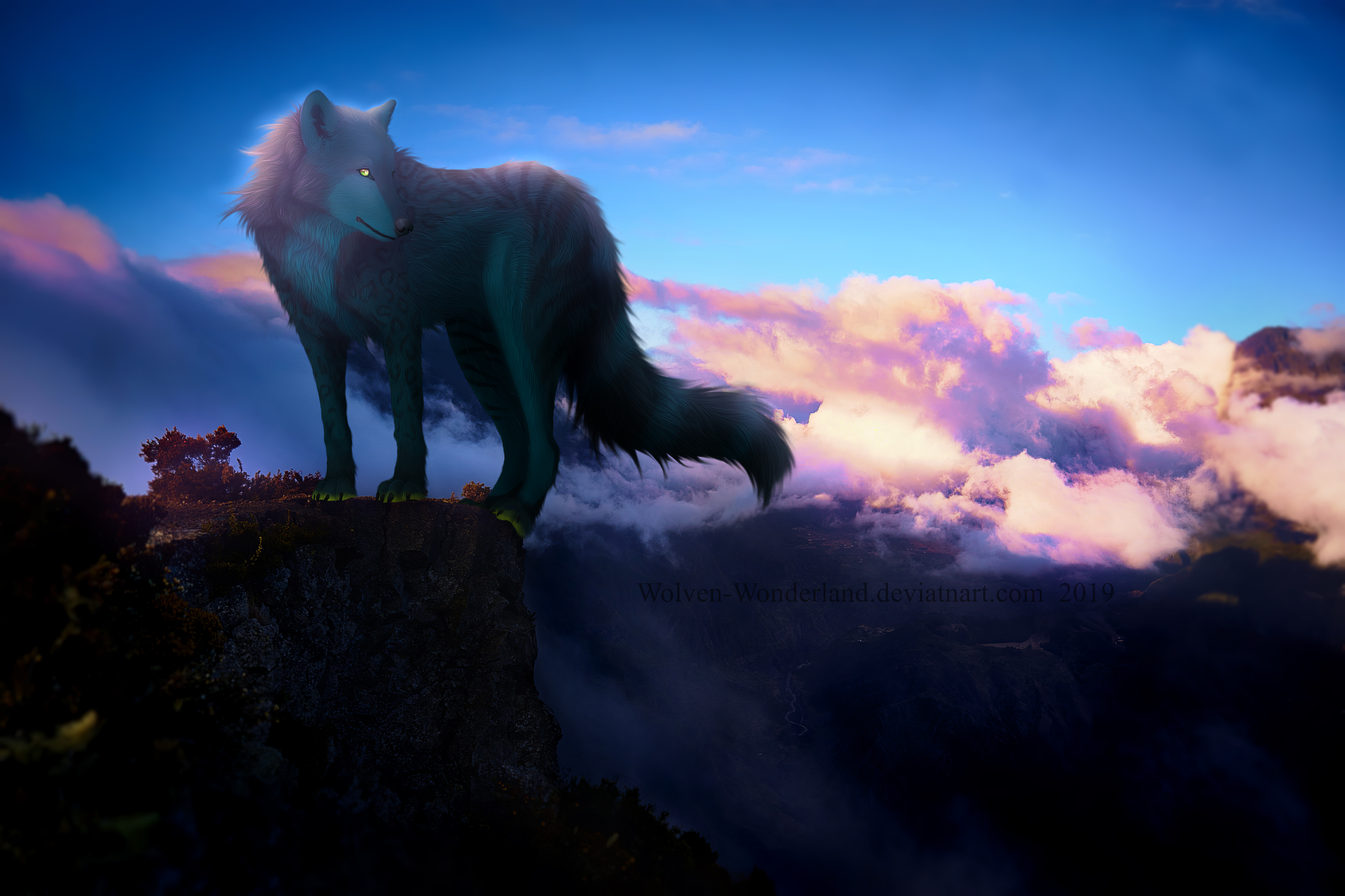 Fantasy Wolf 4k Ultra HD Wallpaper
