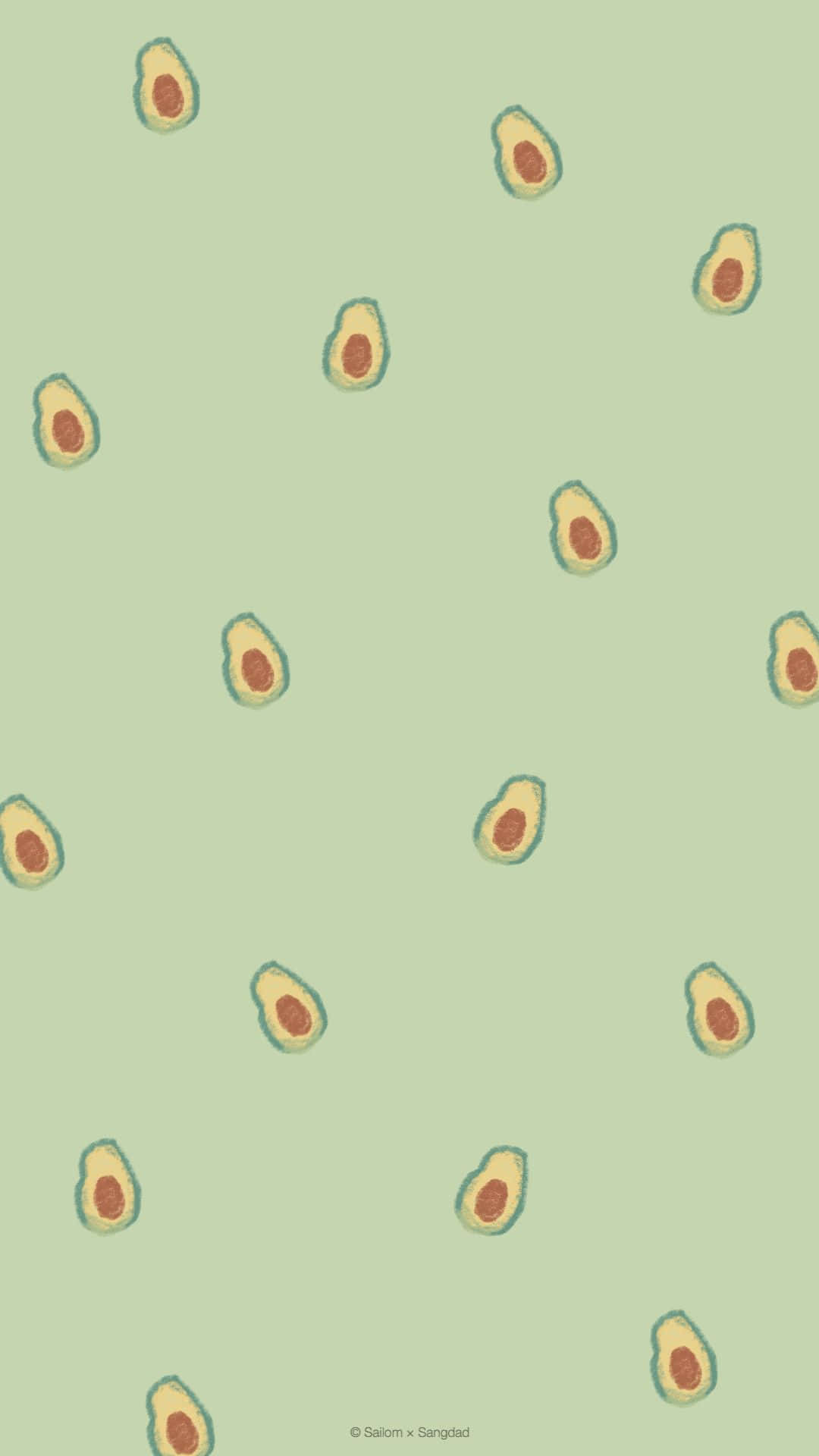 Random Avocado iPhone Wallpaper