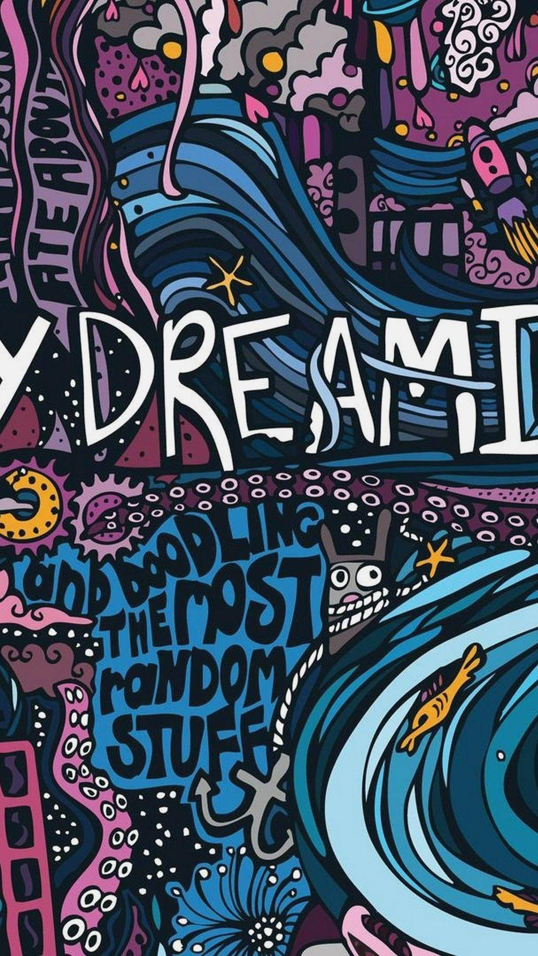 Wall Graffiti iPhone Wallpaper