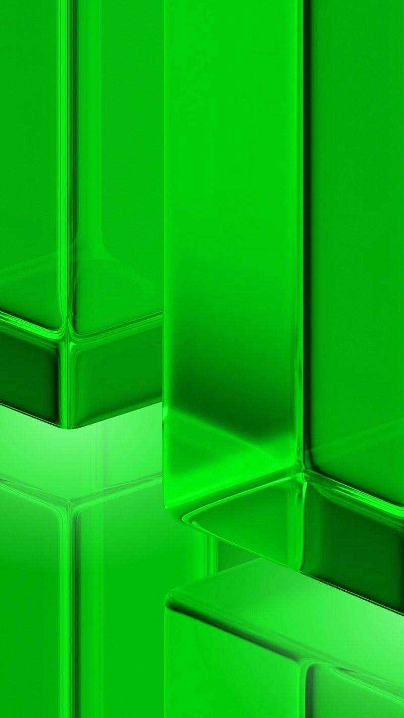 Neon green iPhone wallpaper, gradient