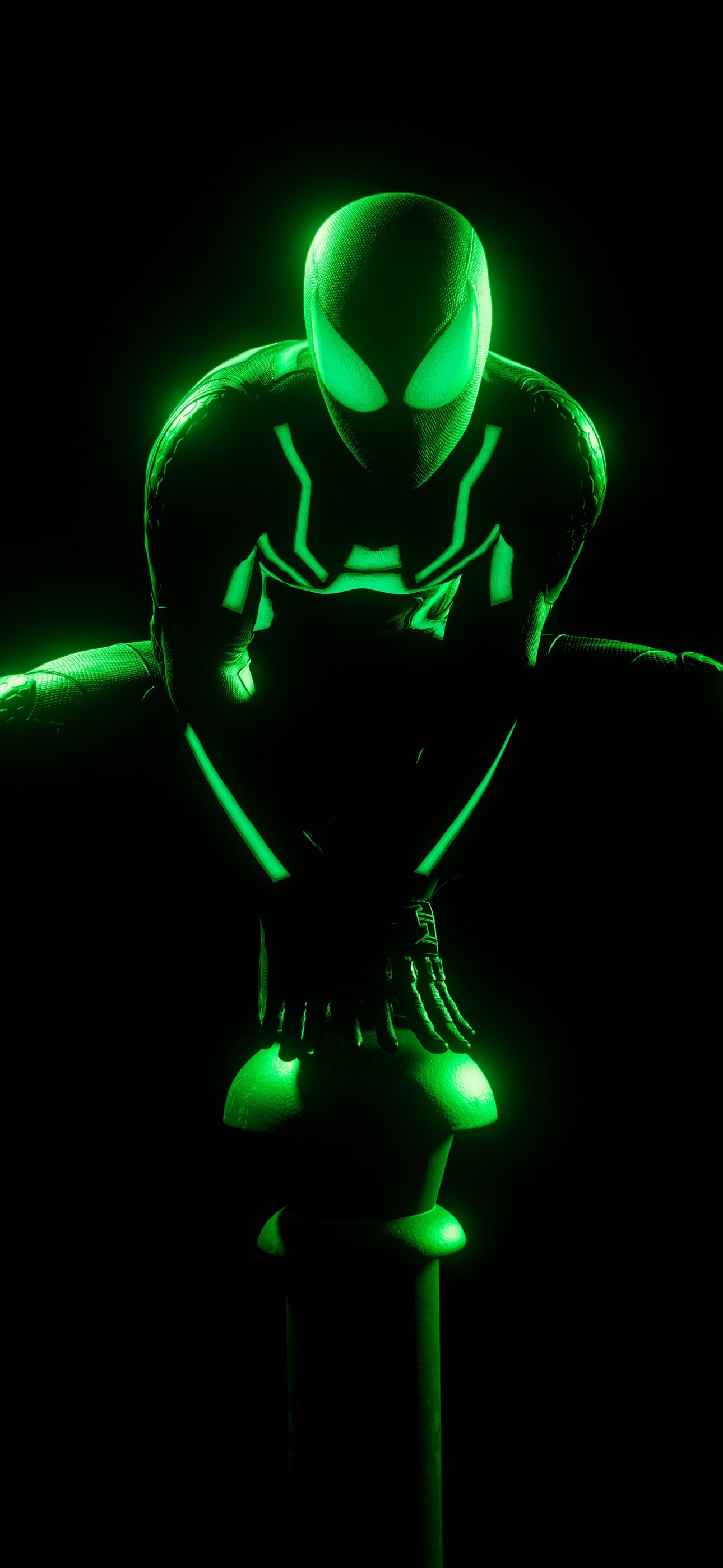 Spider Man Wallpaper 4K, Glow In Dark