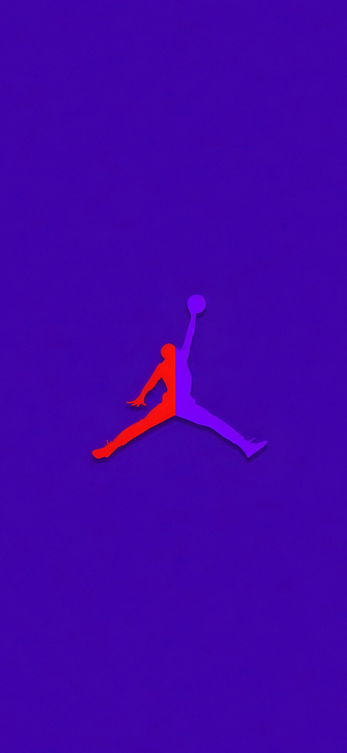Red Purple Air Jordan Logo Art