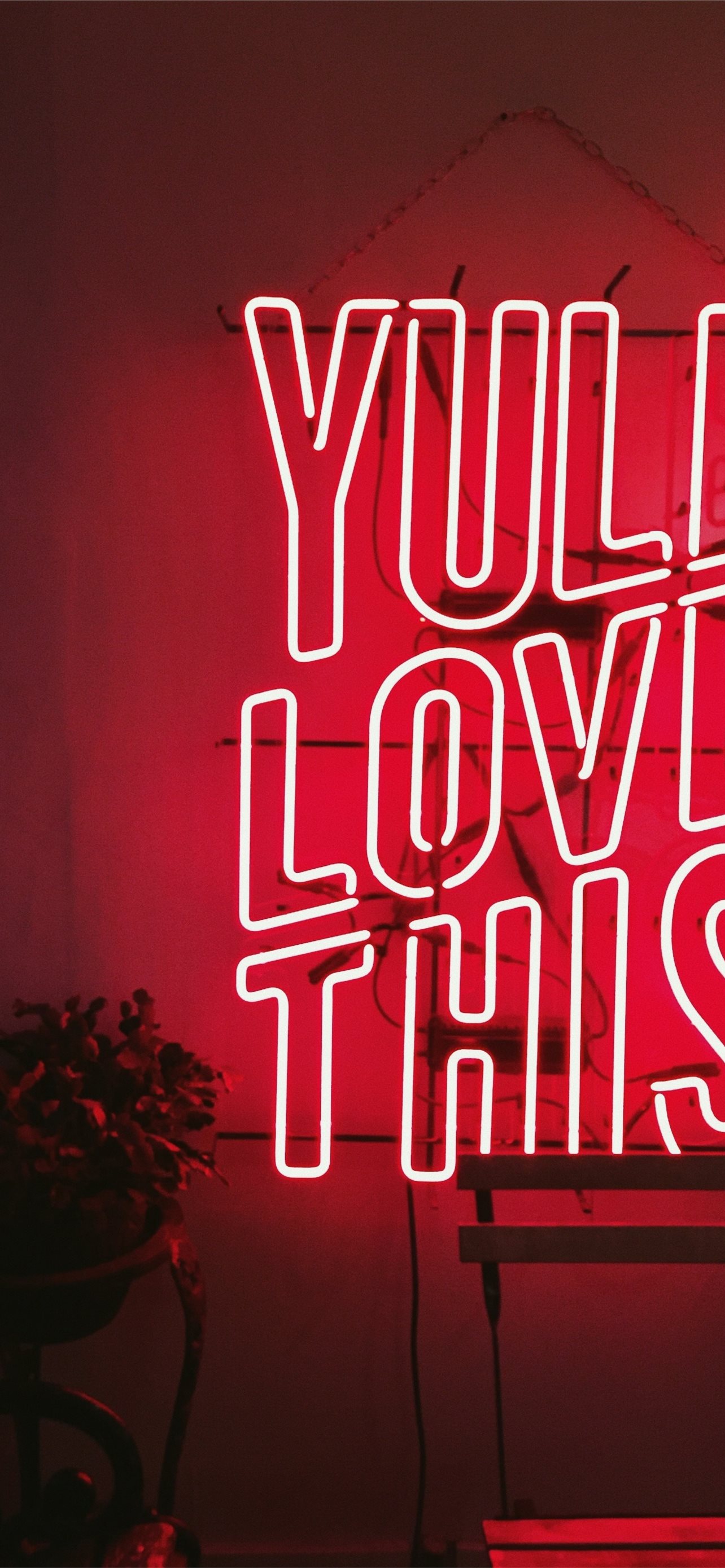 LED signage iPhone Wallpaper