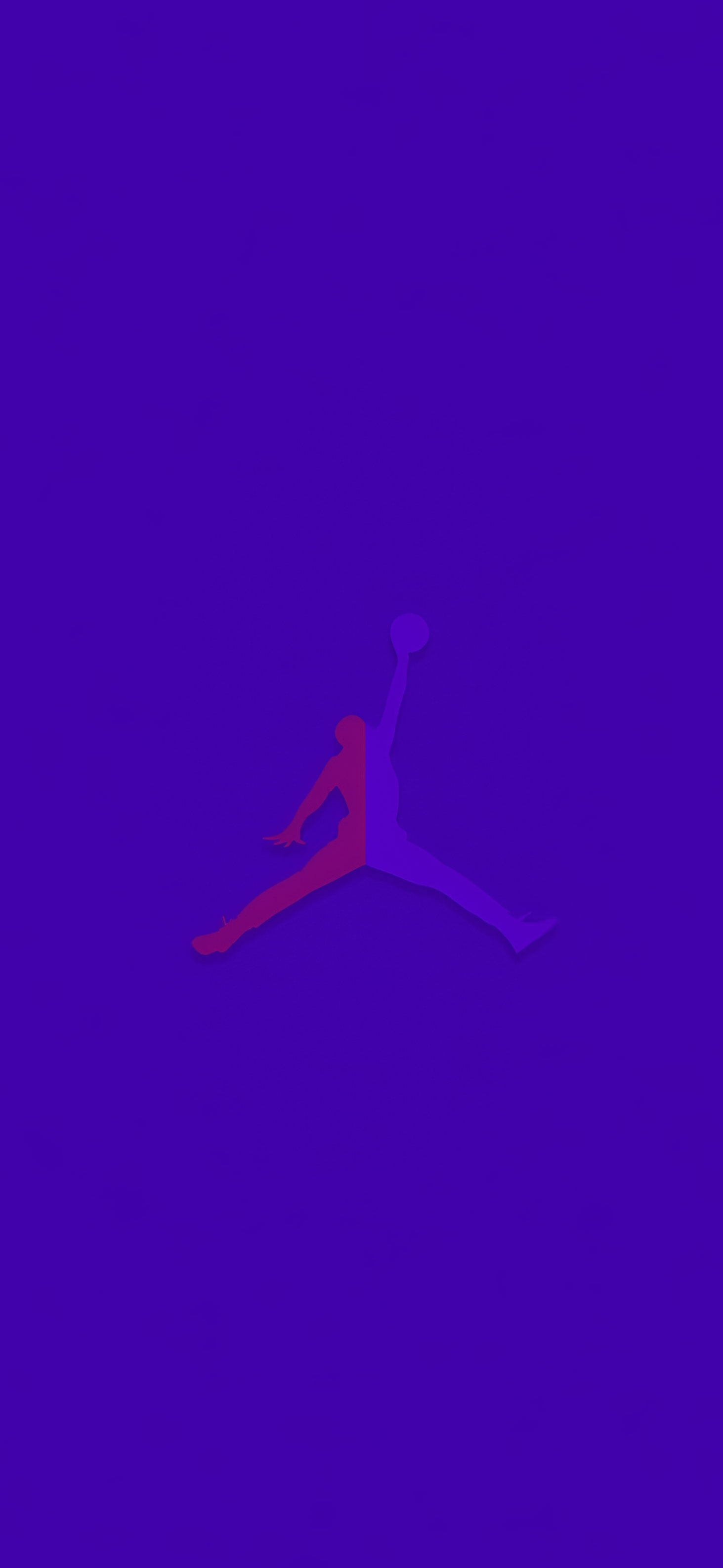 Red Purple Air Jordan Logo Art